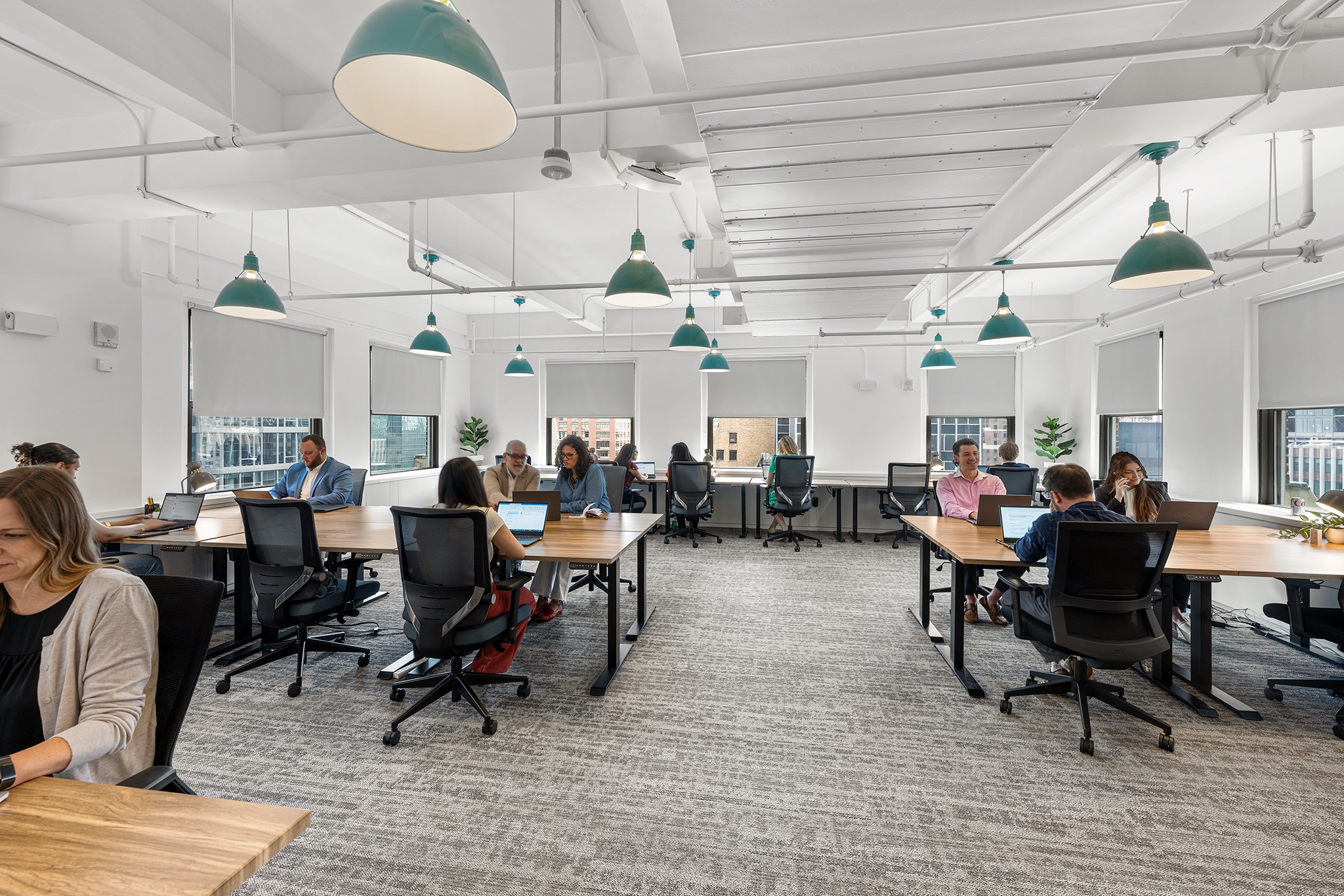 Large meeting rooms give teams with a hybrid work model a regular place to meet. (Serendipity Labs)
