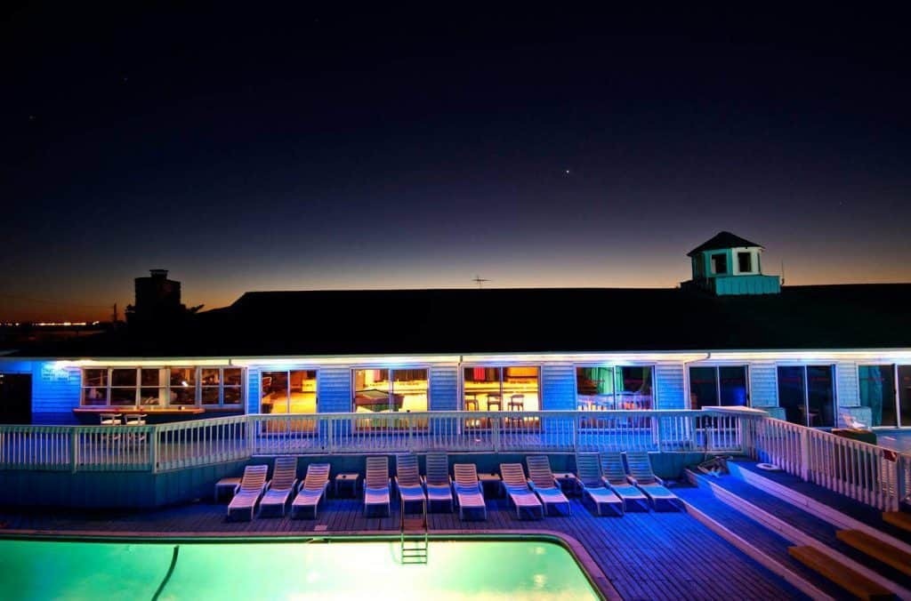 The Cherry Grove Hotel's pool is said to be the largest on the island. (CoStar)