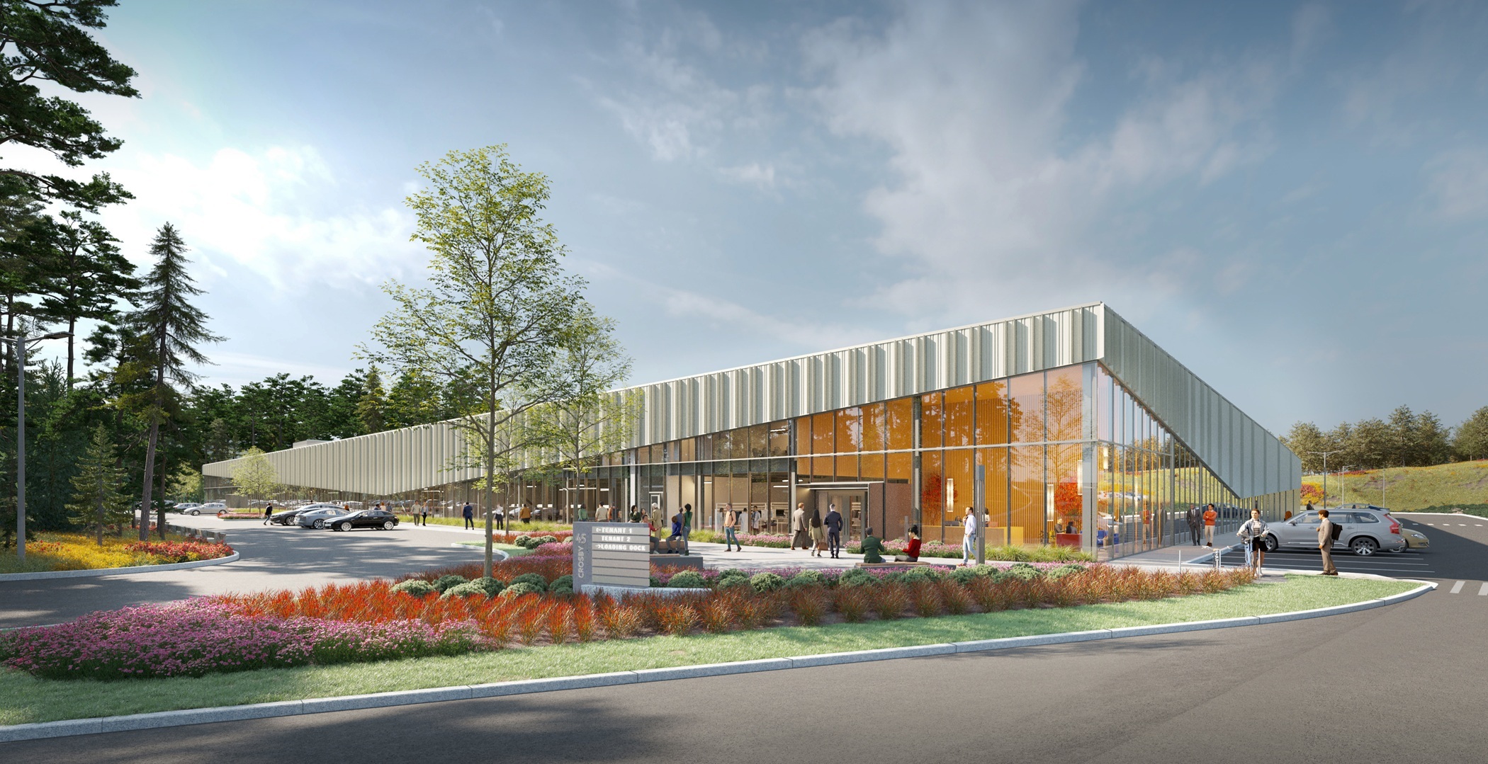 Perkins &amp; Will designed a biomanufacturing facility near Boston under construction. (Bain Capital)