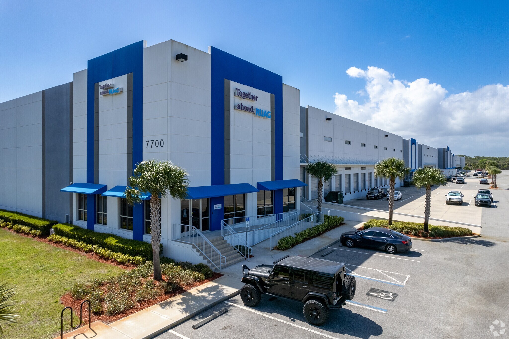 Titusville Logistics Center, situated at 7700 S U.S. Highway 1 in Titusville, was fully leased at the time of the sale. Tenants include Blue Origin and Beyond Gravity (formerly RUAG Space). (CoStar)
