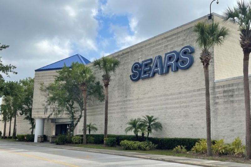 The Sears store at the Florida Mall in Orlando, Florida, is being marketed for sale or lease. (CoStar)