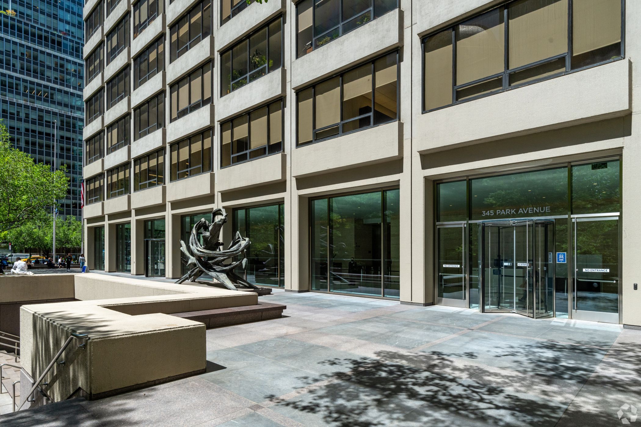 Wesley LePatner and others were fatally shot at Blackstone's headquarters at 345 Park Ave. in New York. (CoStar)
