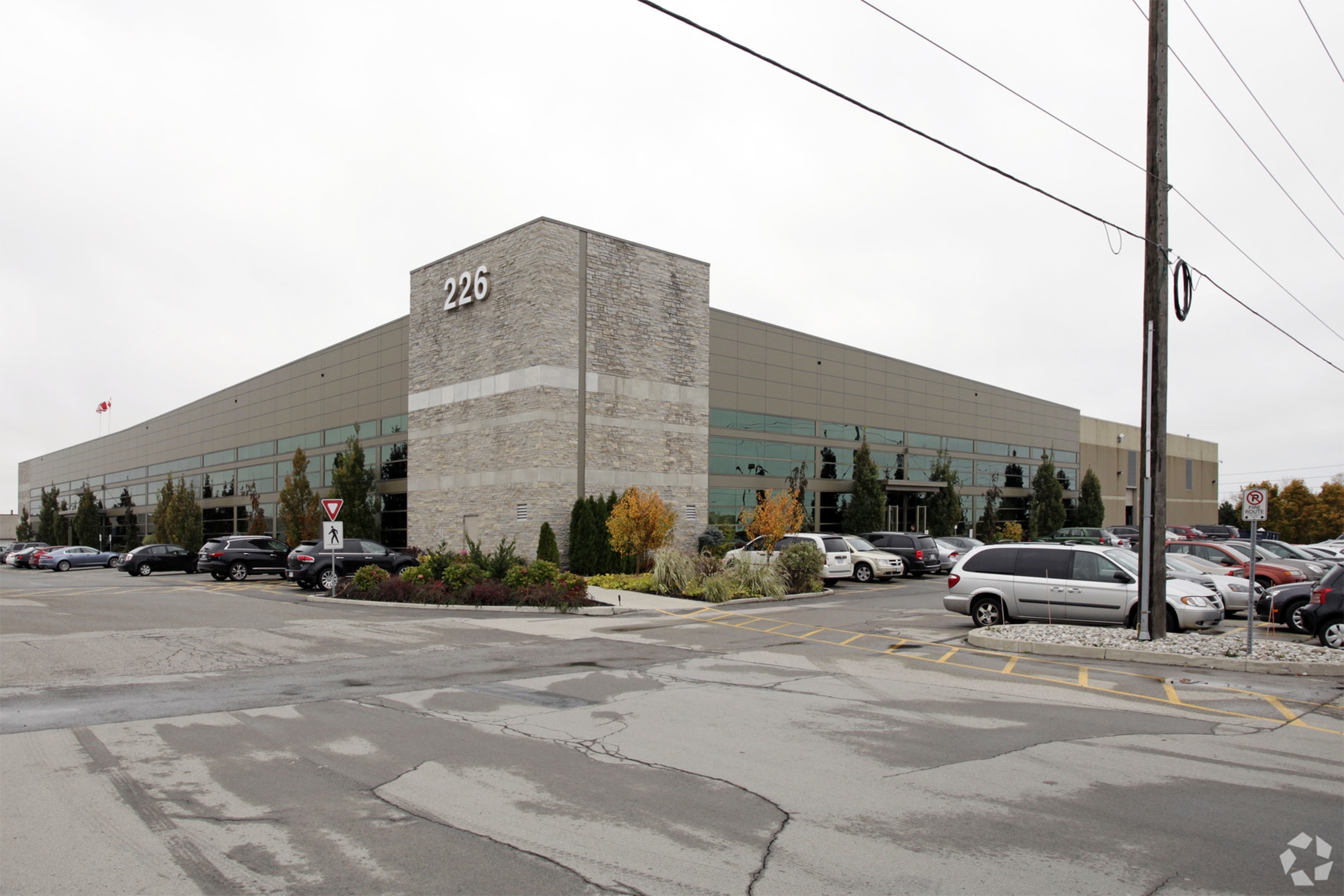 The single-storey office building at 226 Wyecroft has a Tim Horton&#39;s next door. (CoStar)