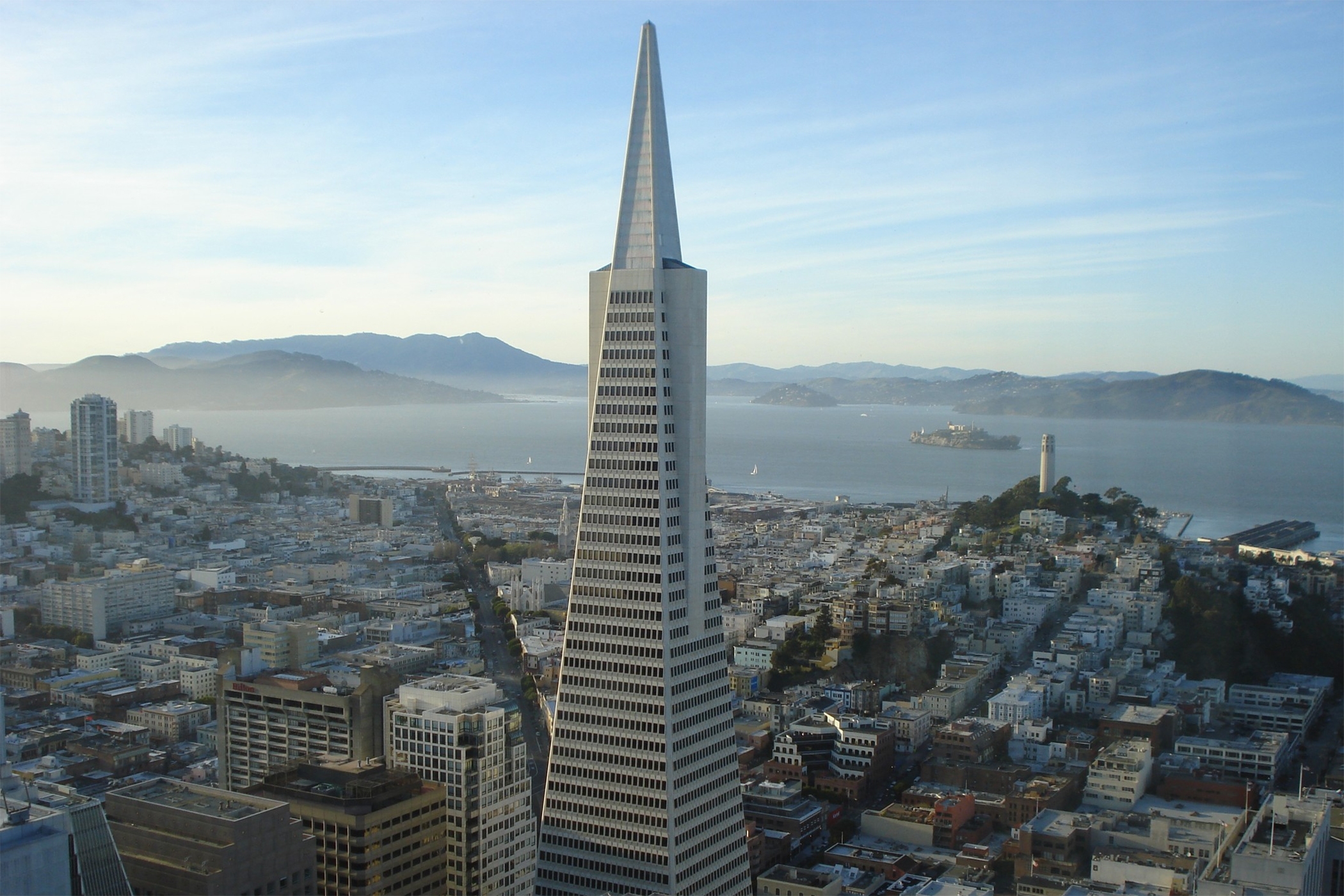 The owners of the Transamerica Pyramid are considering the sale of the property. (CoStar)