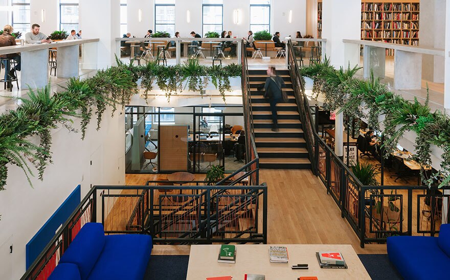 Common area at the WeWork location in Chelsea, New York City. Courtesy: WeWork