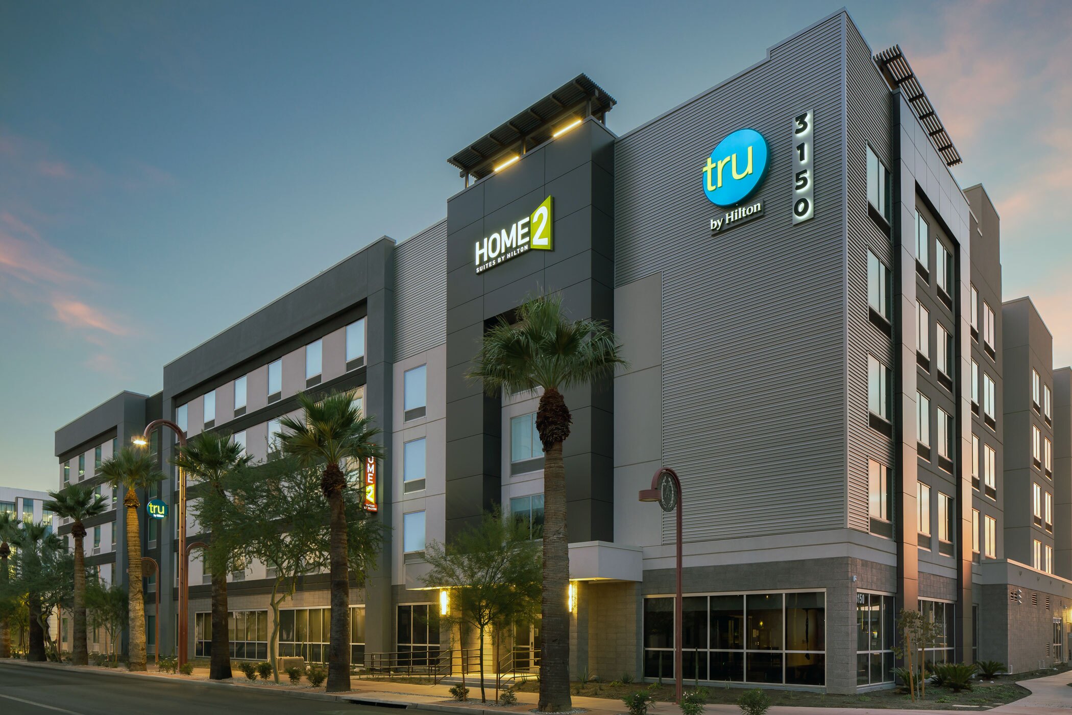 Hilton recently opened the Tru by Hilton Phoenix Midtown and Home2 Suites by Hilton Phoenix Midtown, another one of its dual-brand concepts. (Hilton)