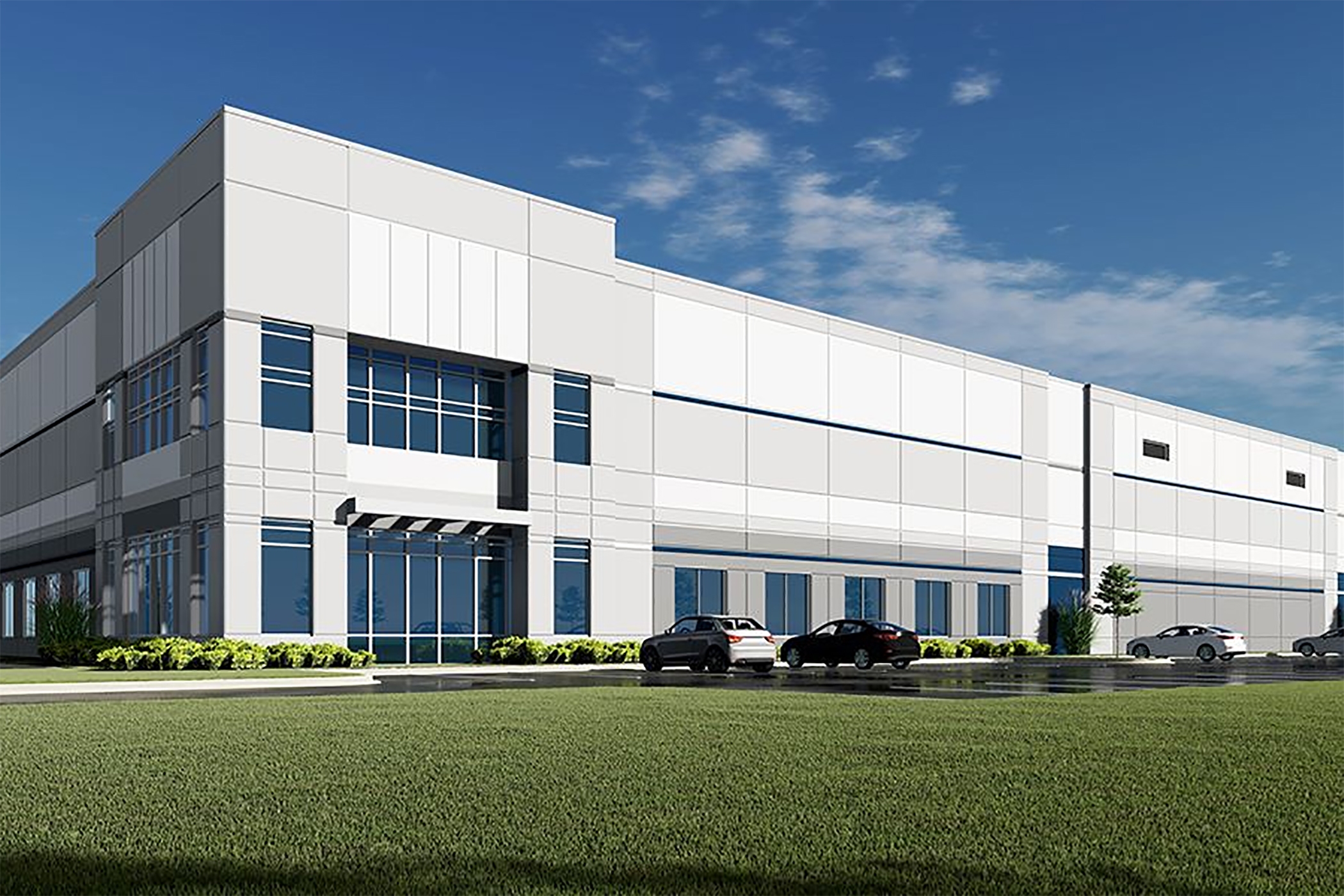 Duke Realty's warehouse in Bellwood, Illinois, is expected to be completed by December. (Duke Realty)