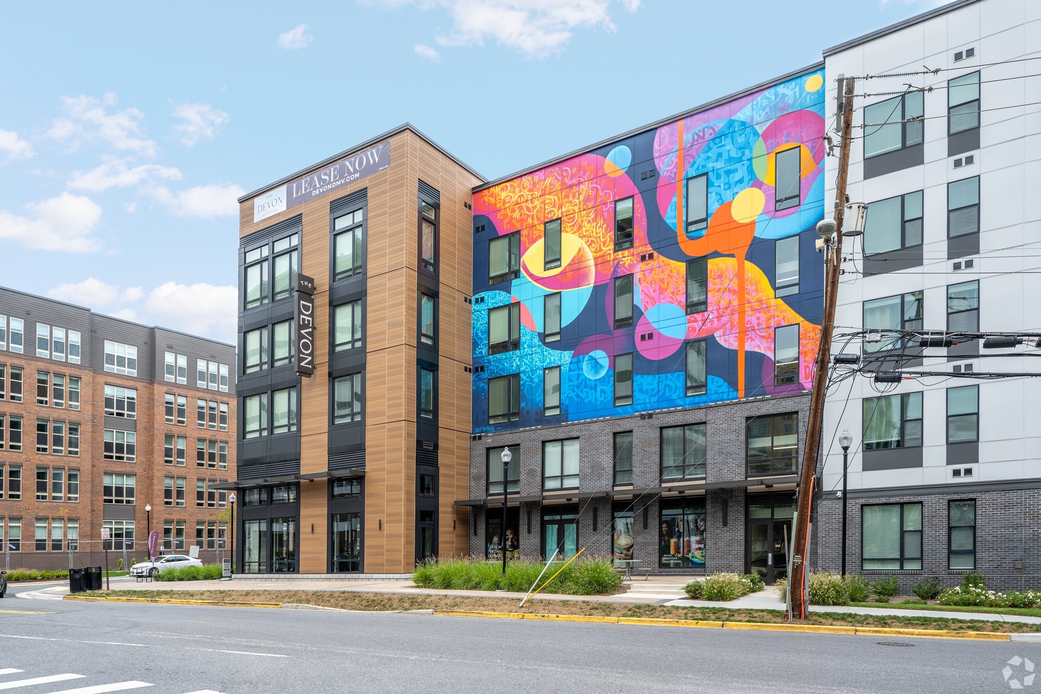 Dwell Design Studio’s multifamily portfolio includes the Devon in Hyattsville, Maryland. (CoStar)