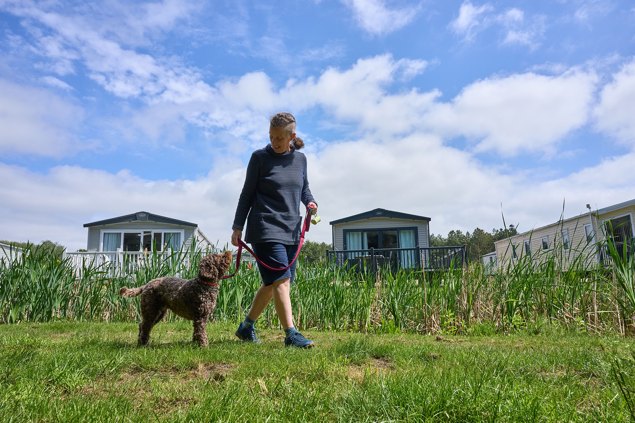 Dog walking at a Haven holiday park. (Haven)