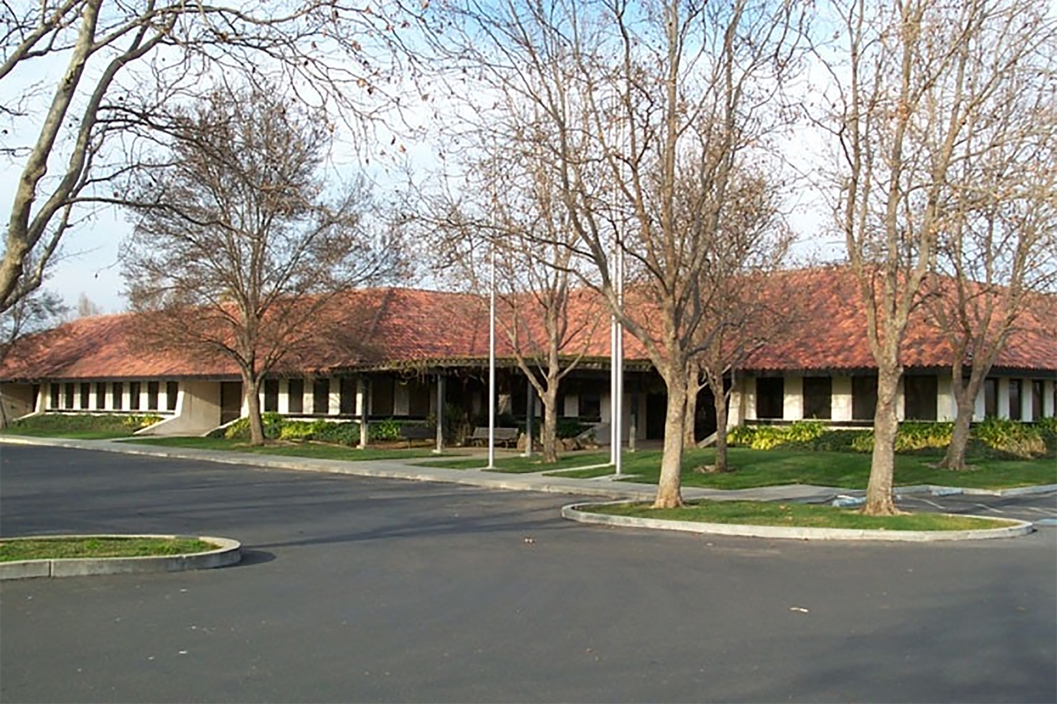 The property at 8100 Camino Arroyo in Gilroy, California, is a mid-tier industrial building in the South Point Business Park. (CoStar)