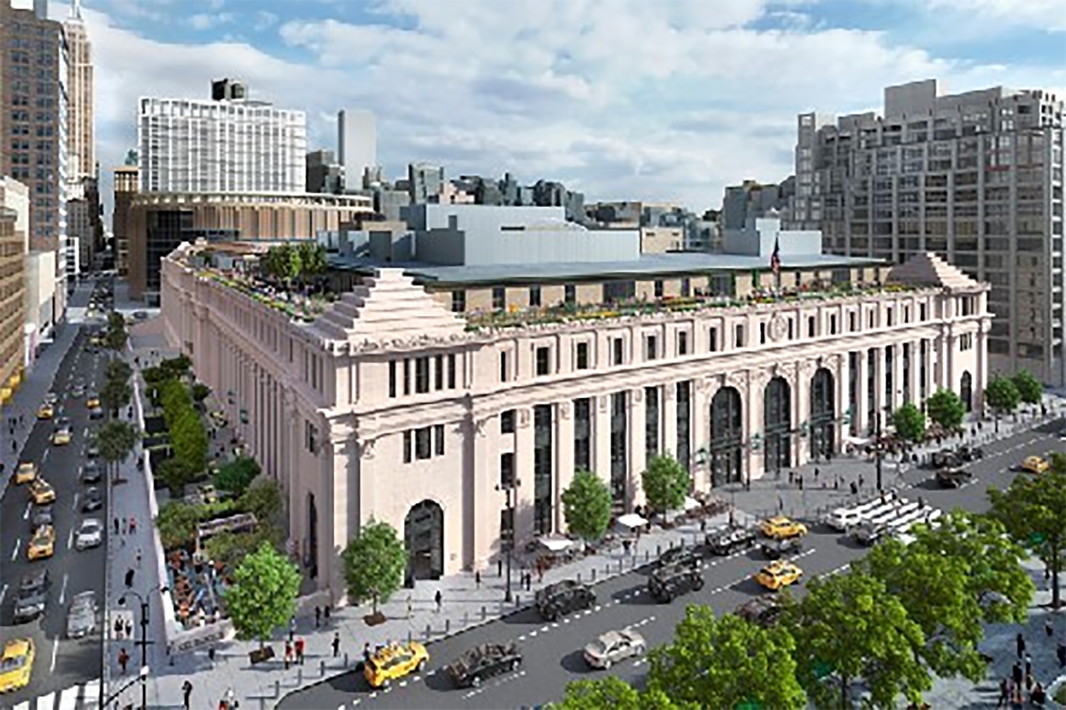 The Farley Building is the former main U.S. Postal Service facility in New York City. (Vornado Realty Trust)
