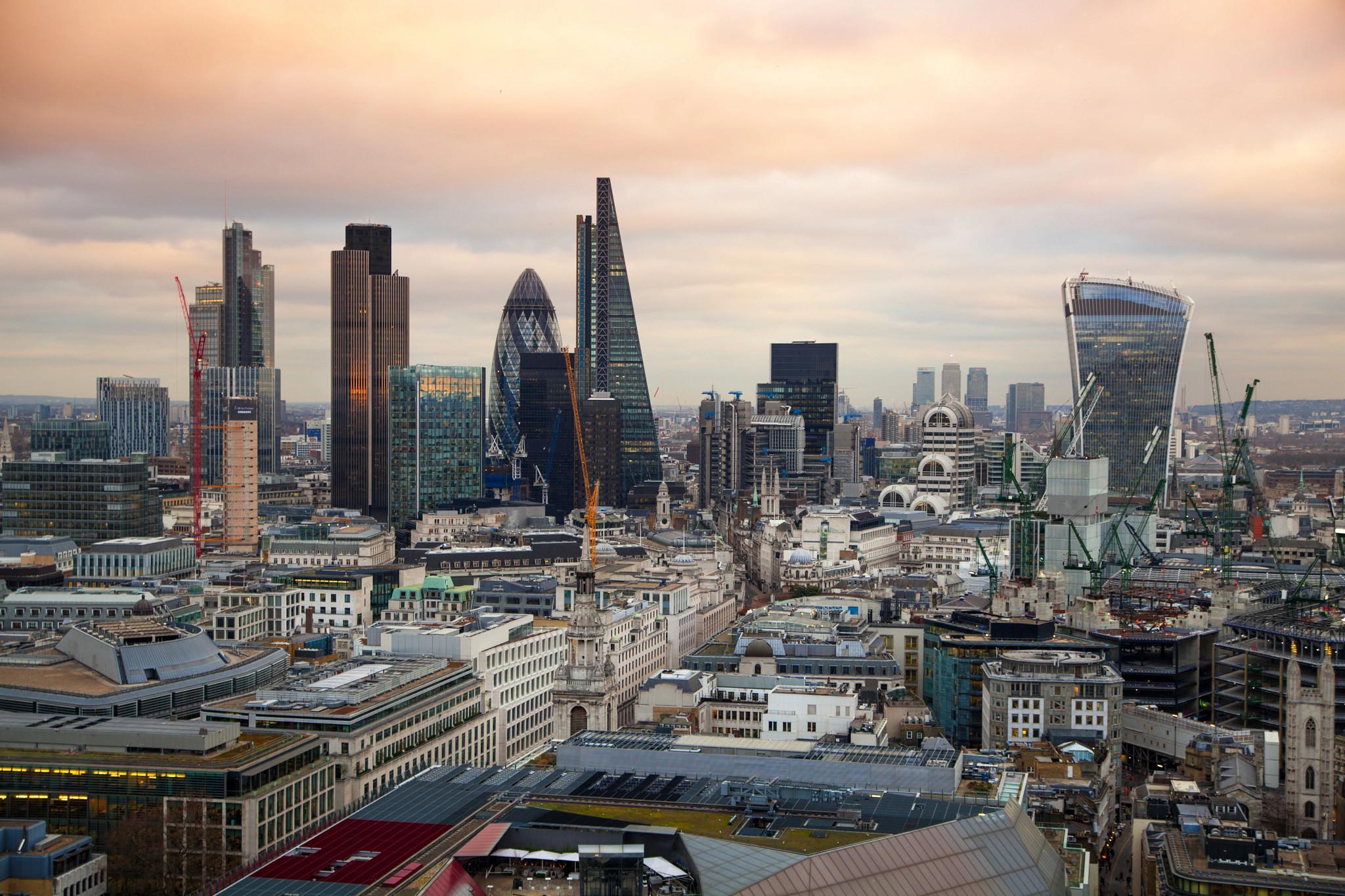 An aerial shot of central London. (Getty Images/iStockphoto)