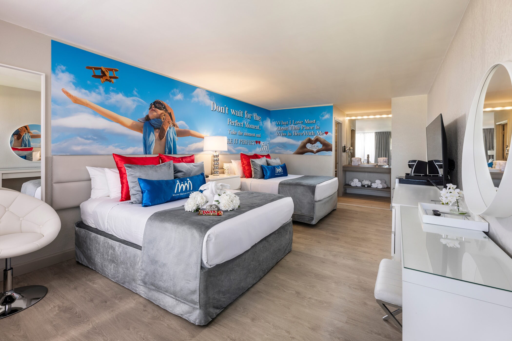 Pictured is a hotel guest room at the Magic Moment Resort & Kids Club. (Wyndham Hotels & Resorts)