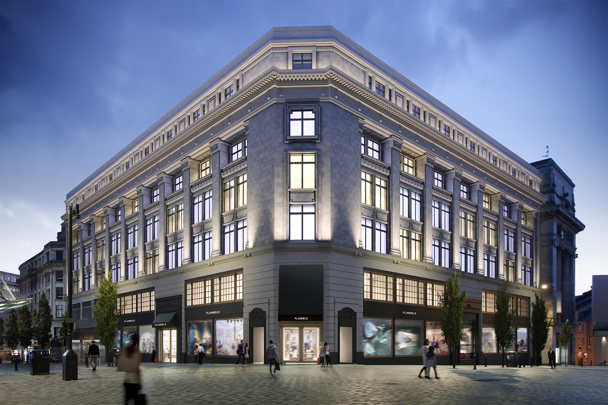 Mike Ashley's Flannels is planning a makeover of Liverpool's historic Owen Owen building as part of a range of acquisitions during the pandemic. (Flannels)