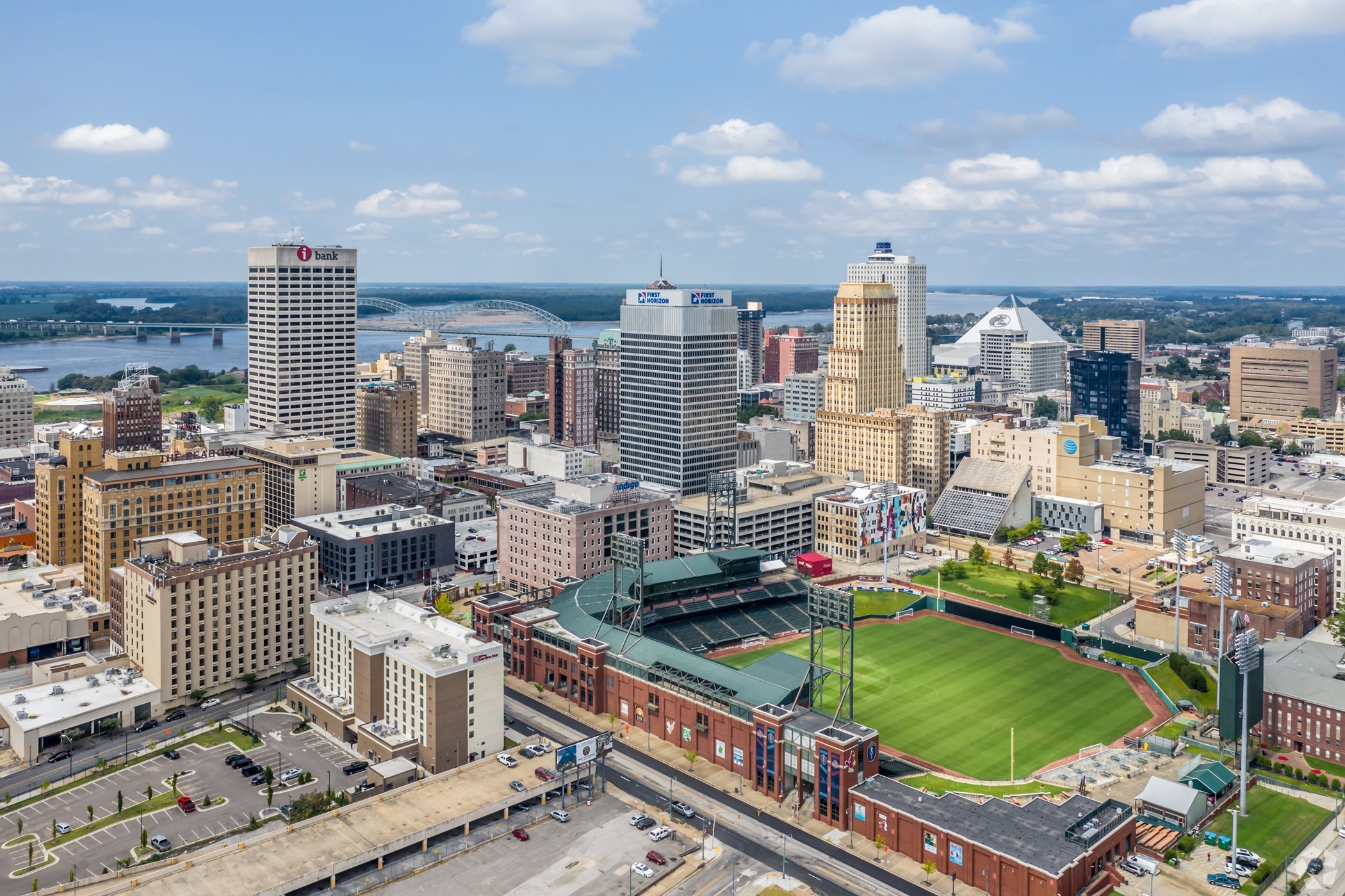 The Memphis Redbirds have called AutoZone Park their home field since 2000. (CoStar)