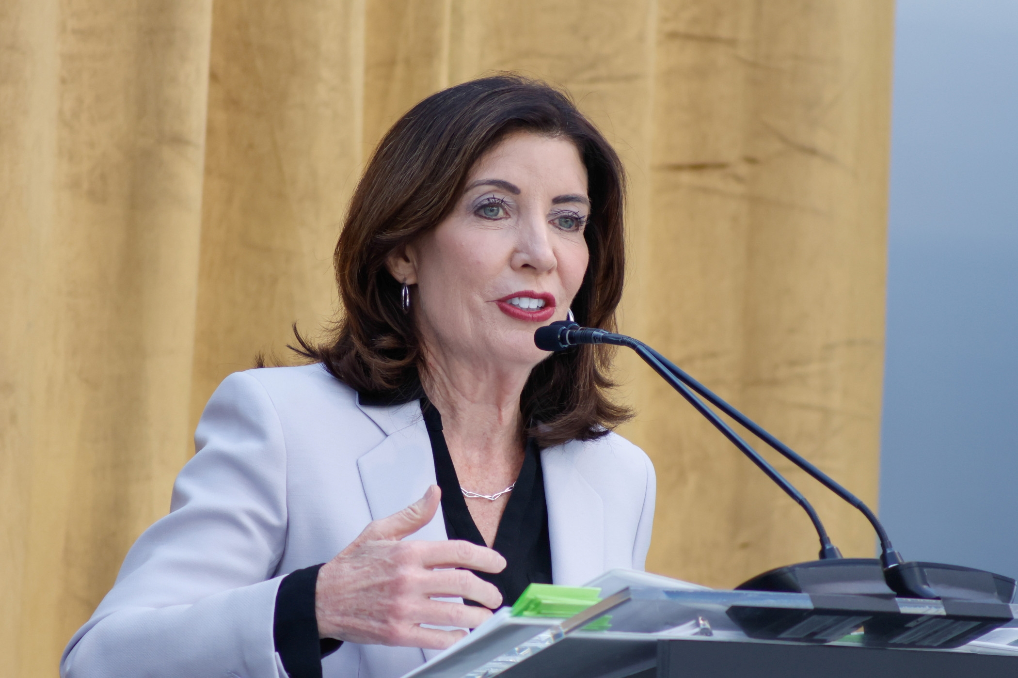 New York Gov. Kathy Hochul said that New York will lead the way in creating the strongest standards in the nation. (Getty Images)<br/>