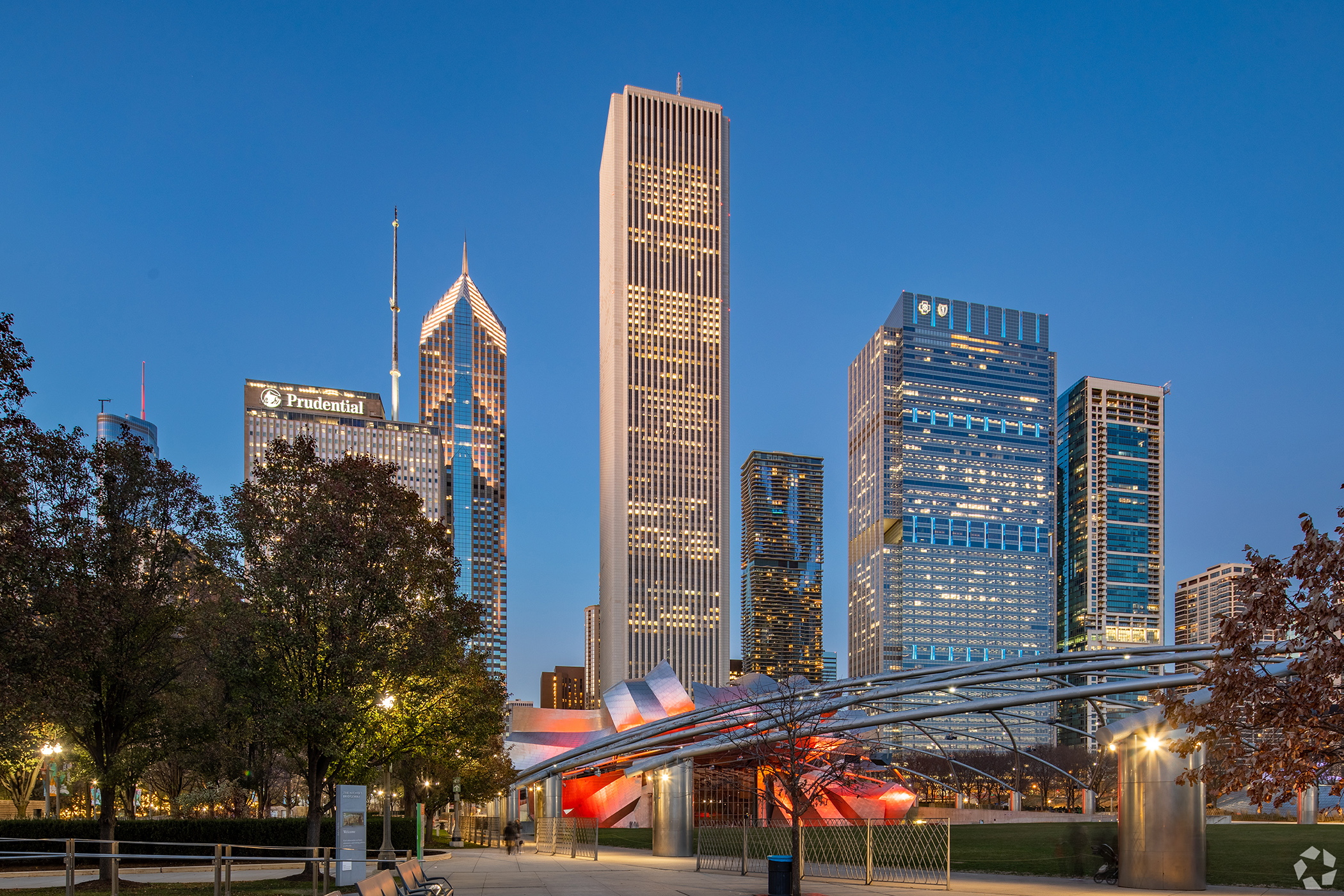 JLL, based in the Aon Center in Chicago, posted a 92% profit increase in the second quarter. (Justin Schmidt/CoStar)