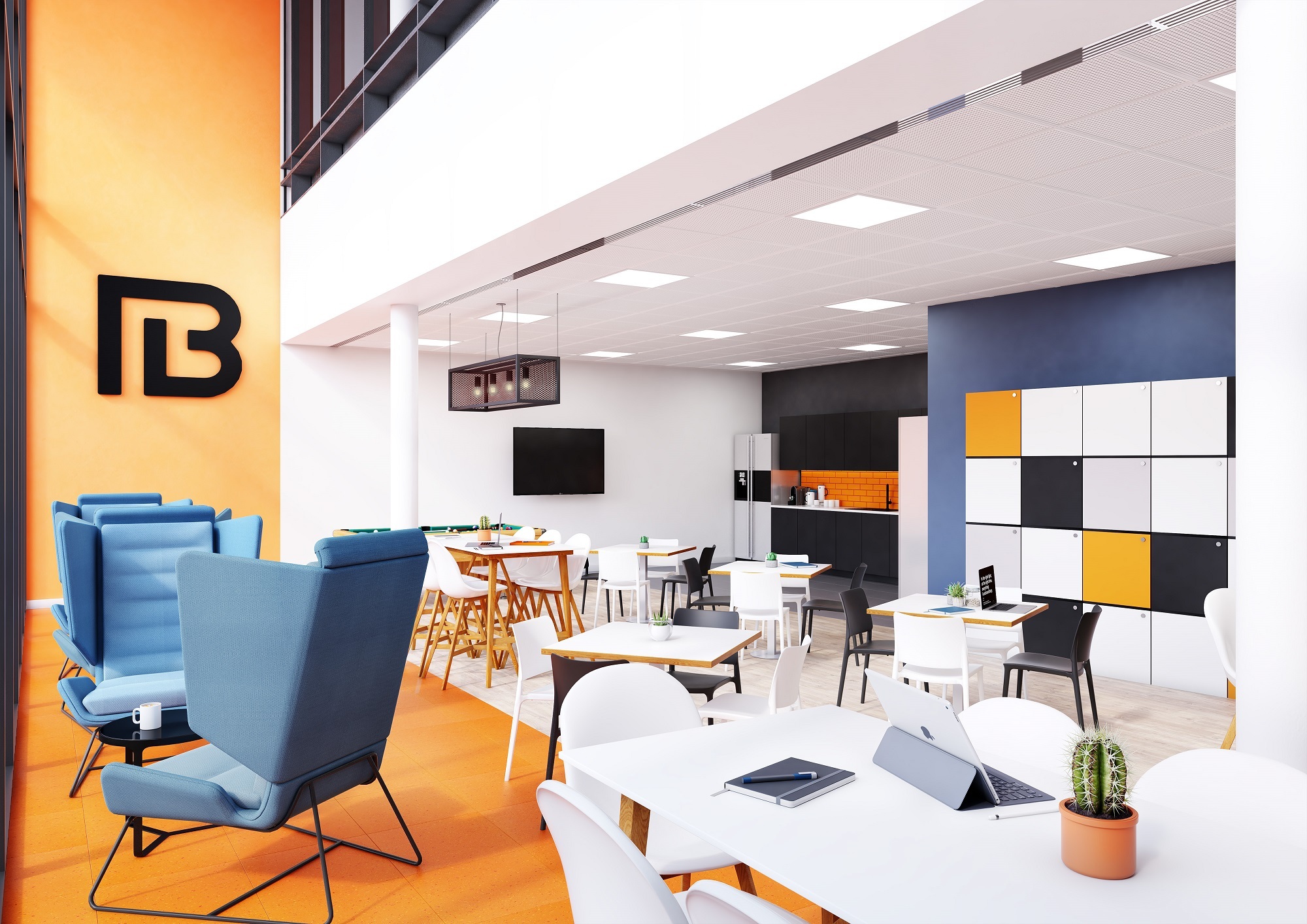 The break out area at FLB&#39;s new Winnersh Triangle home. Picture: Vail Williams