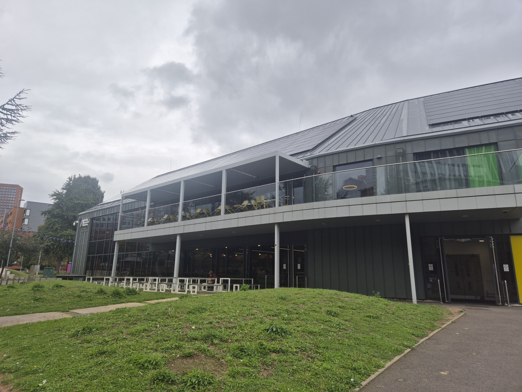 Aston University's new student union, opened in 2019, placing student wellbeing at the heart of the campus (CoStar)