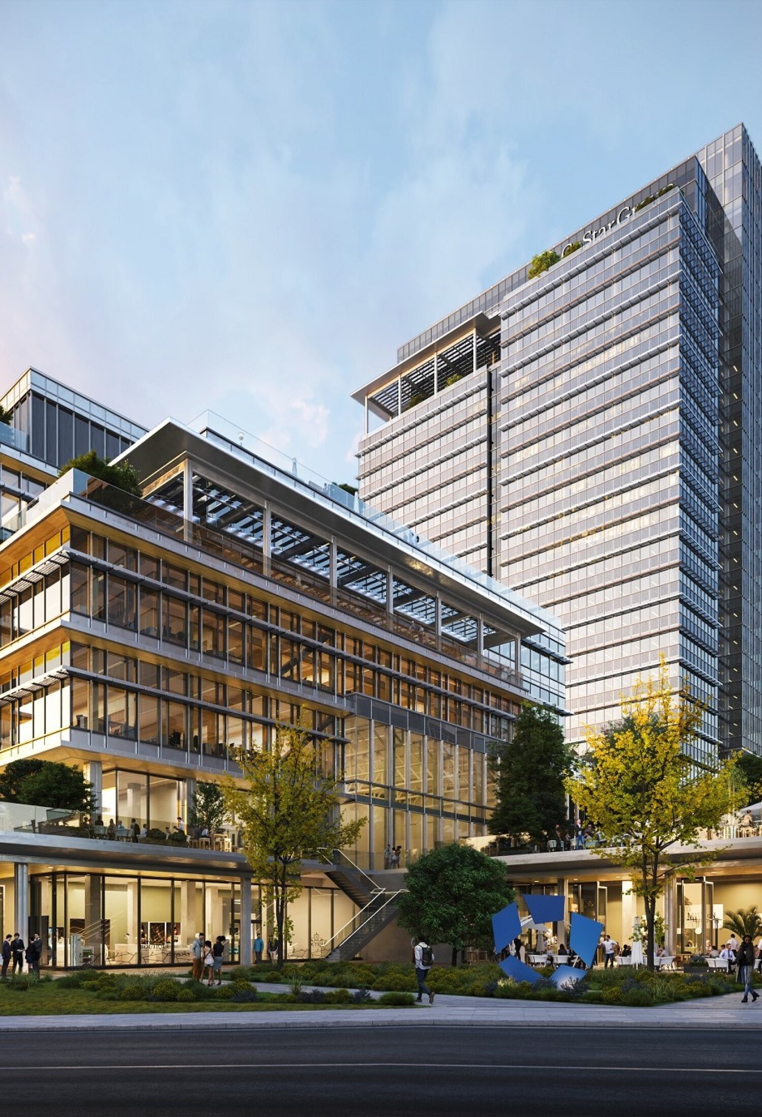 Navy and Grey Moving Announcement Change of Address Virginia Richmond Skyline