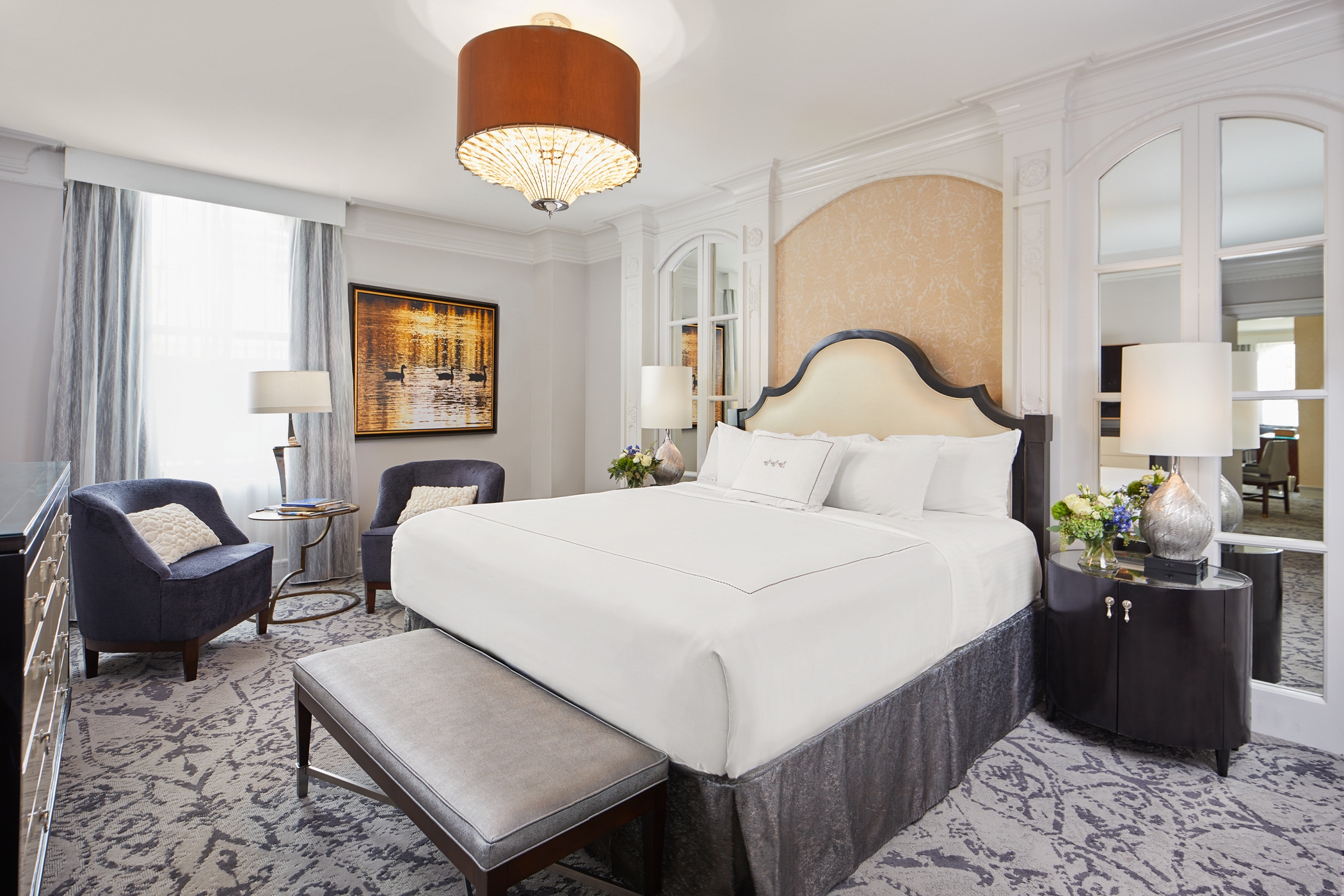 Shown is the Presidential Suite Bedroom at the Peabody Hotel. (Trey Clark)