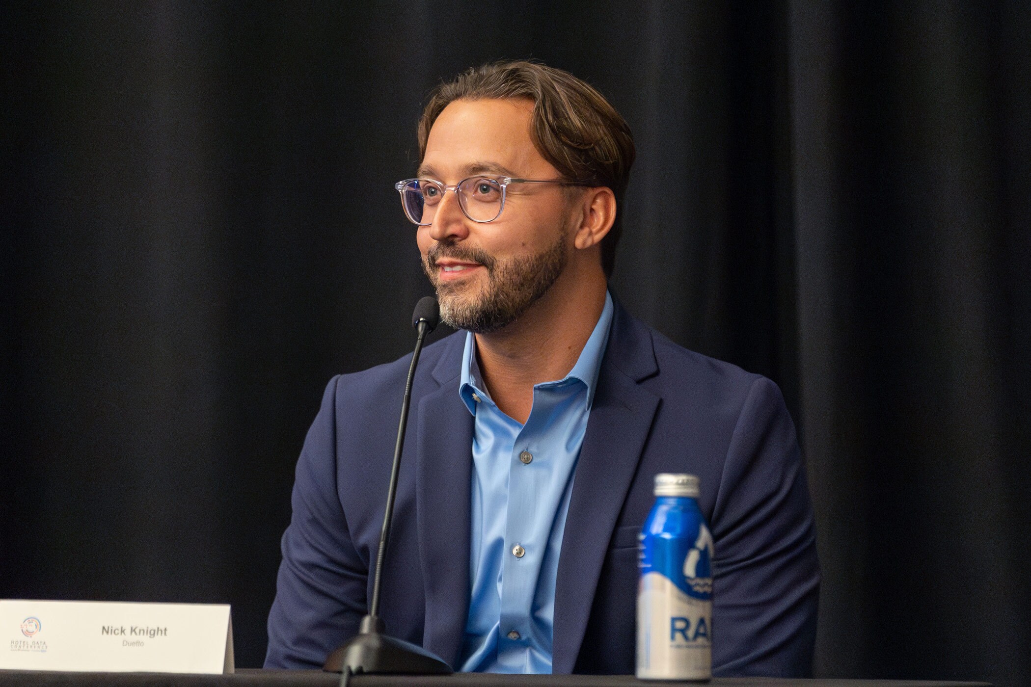 Duetto's Nick Knight participates on a panel at the Hotel Data Conference. (CoStar)