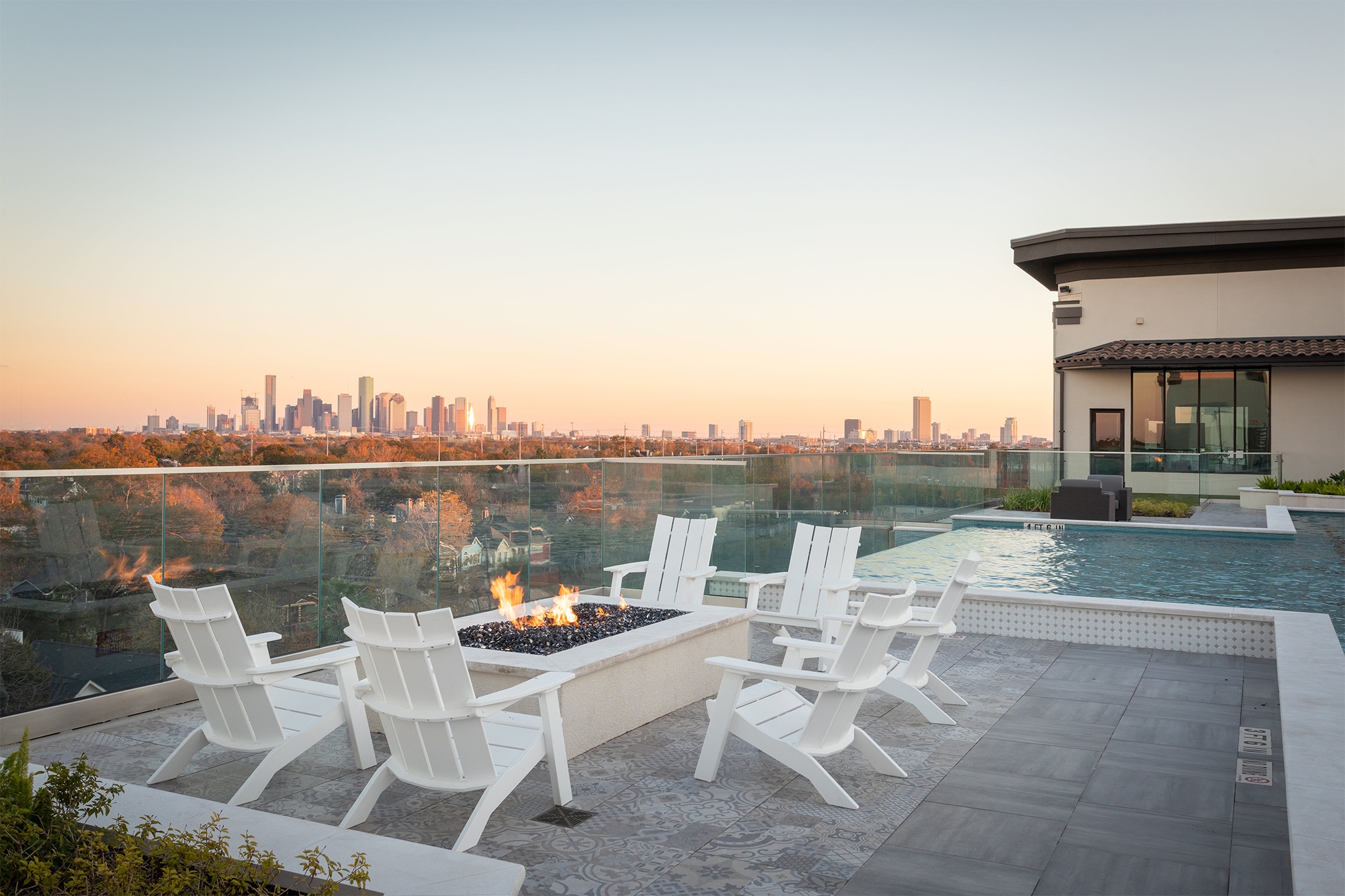 A view from the 15th Street Flat apartments in The Heights. (Berkadia)