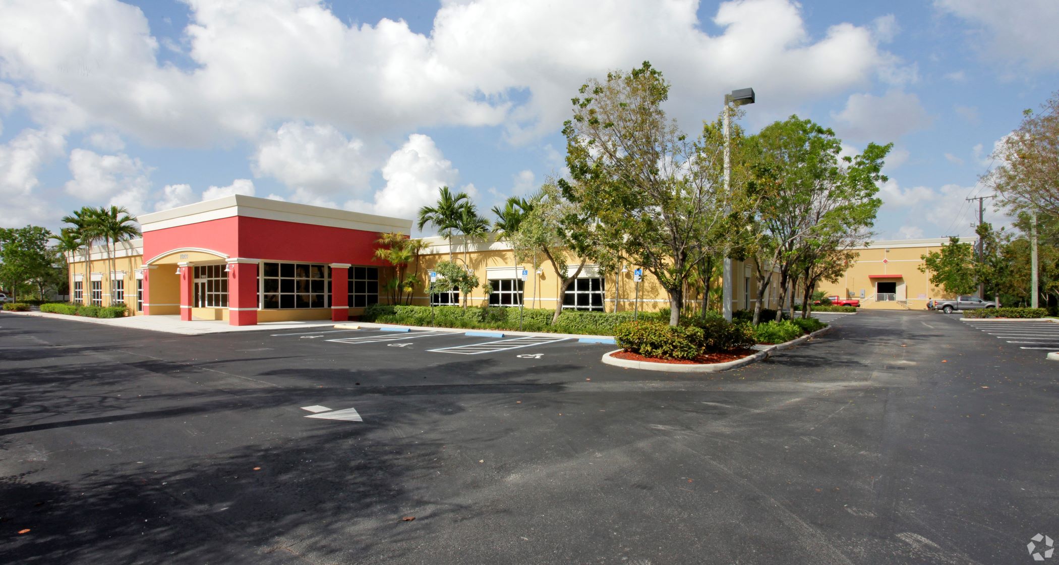 Amazon's 37,440-square-foot last-mile delivery facility at 15600 15th Ave. in Miami was listed for sublease this year after the company took space in newer, larger properties nearby. (CoStar)