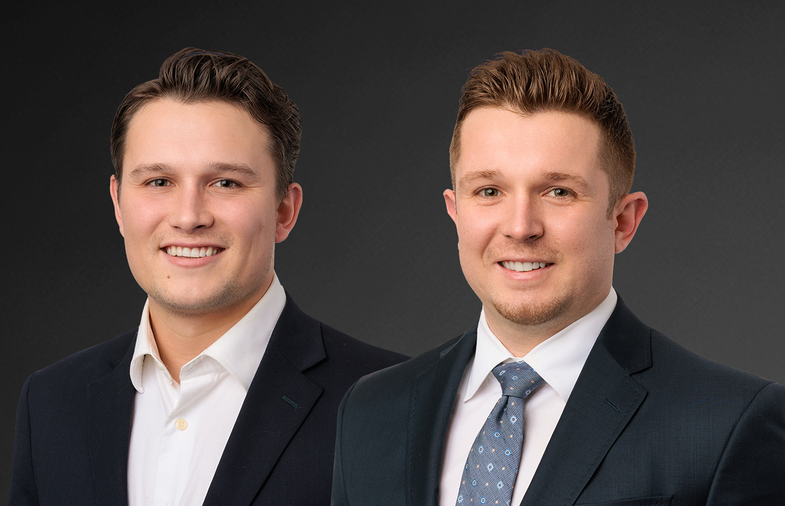 Andrew Graff, left, and Kyle Graff joined the downtown Seattle office of Kidder Mathews as retail investment brokers. (Kidder Mathews)