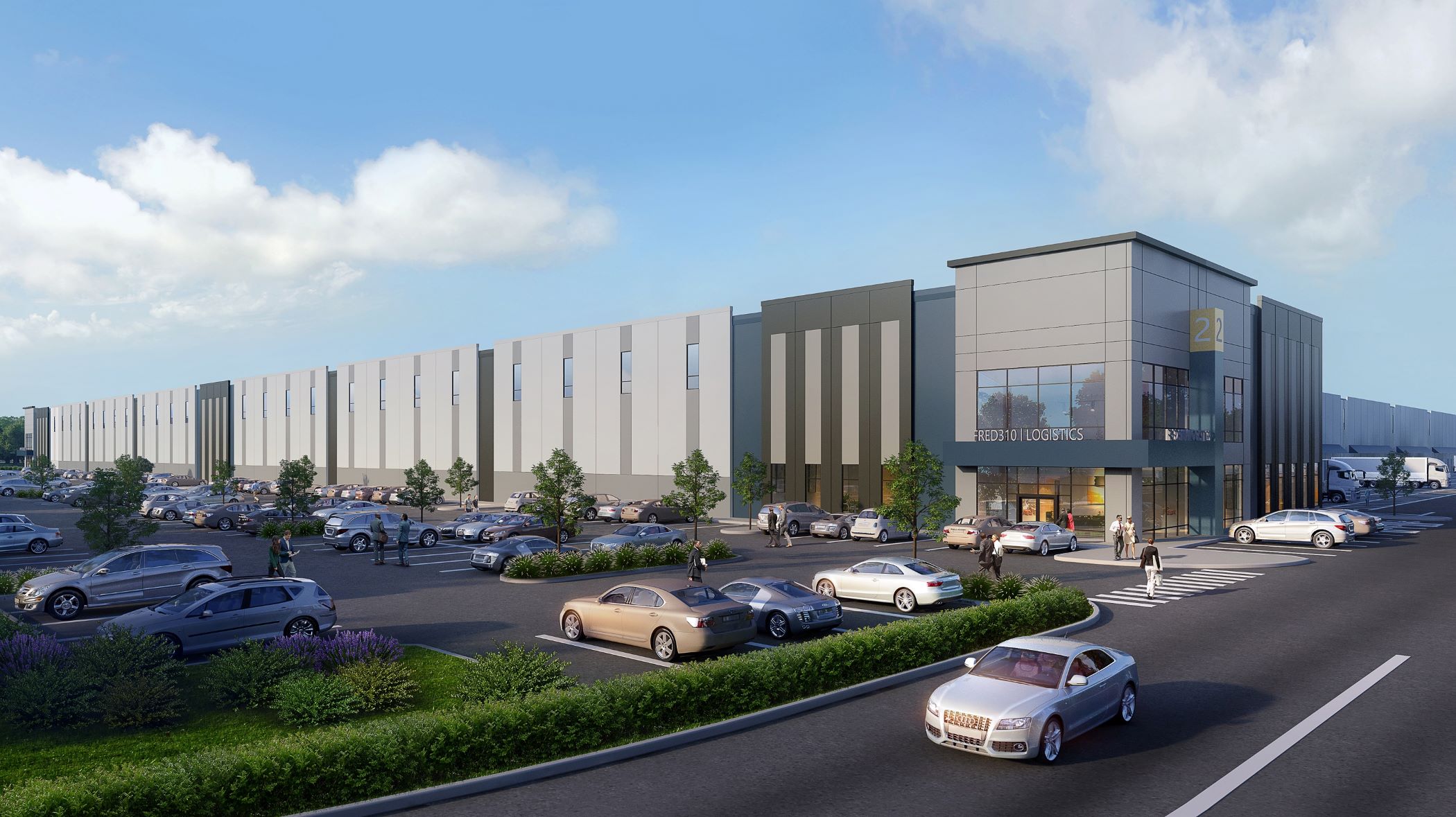 A rendering of the planned industrial project south of Tacoma, Washington. (Cushman & Wakefield)