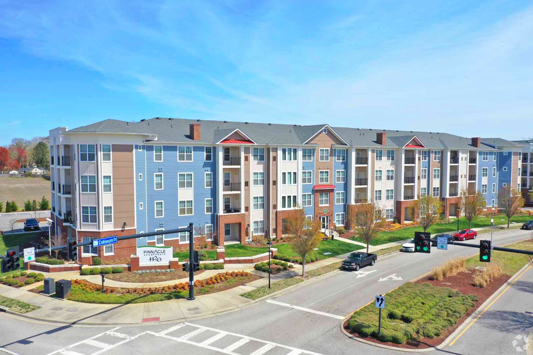 Bonaventure bought two properties, including the 296-unit Pinnacle Apartments in Hampton, Virginia. (CoStar)