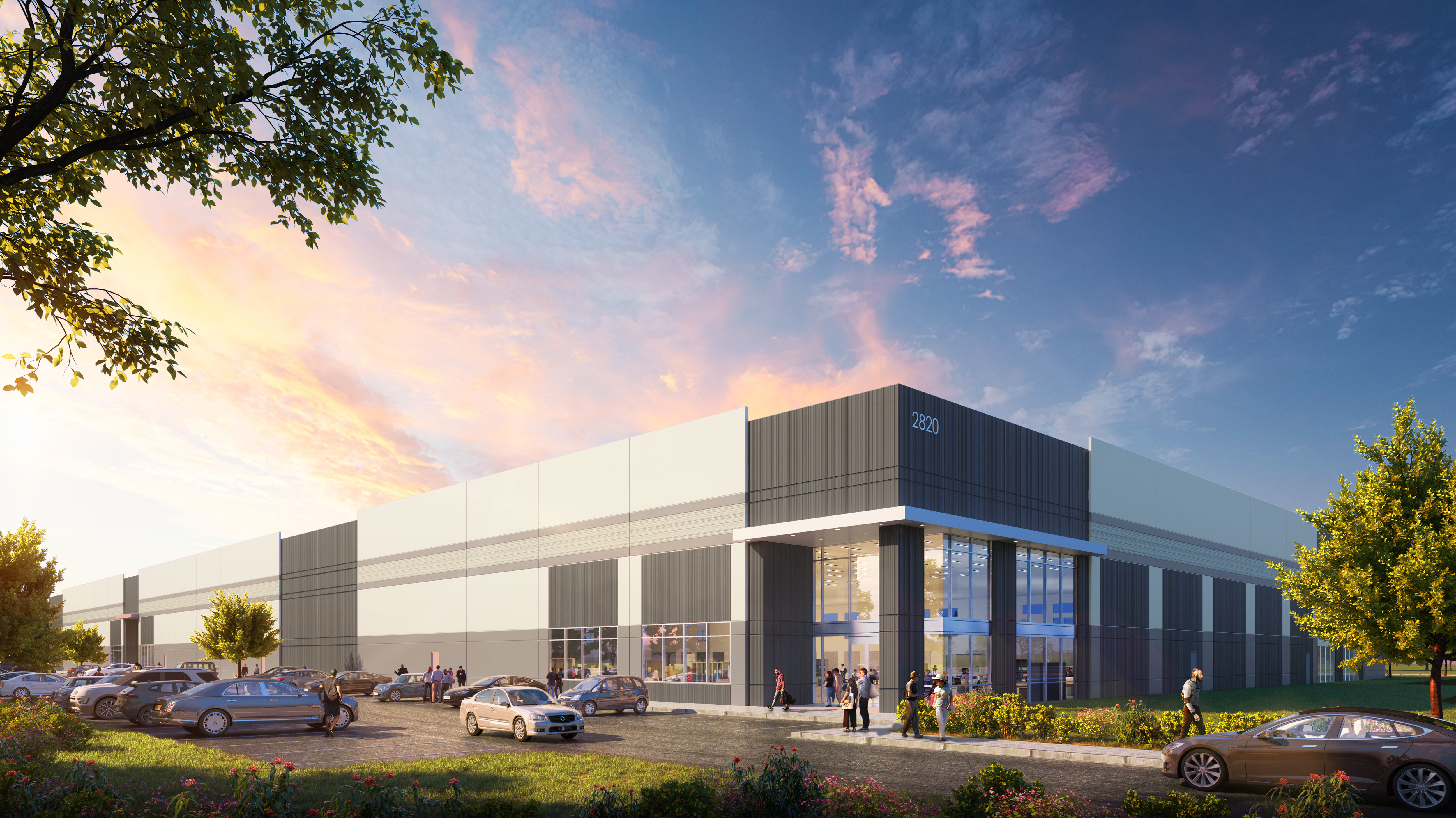 A Dallas-based real estate developer plans to begin construction on this industrial facility near Dallas-Fort Worth International Airport. (Holt Lunsford Commercial Investments)