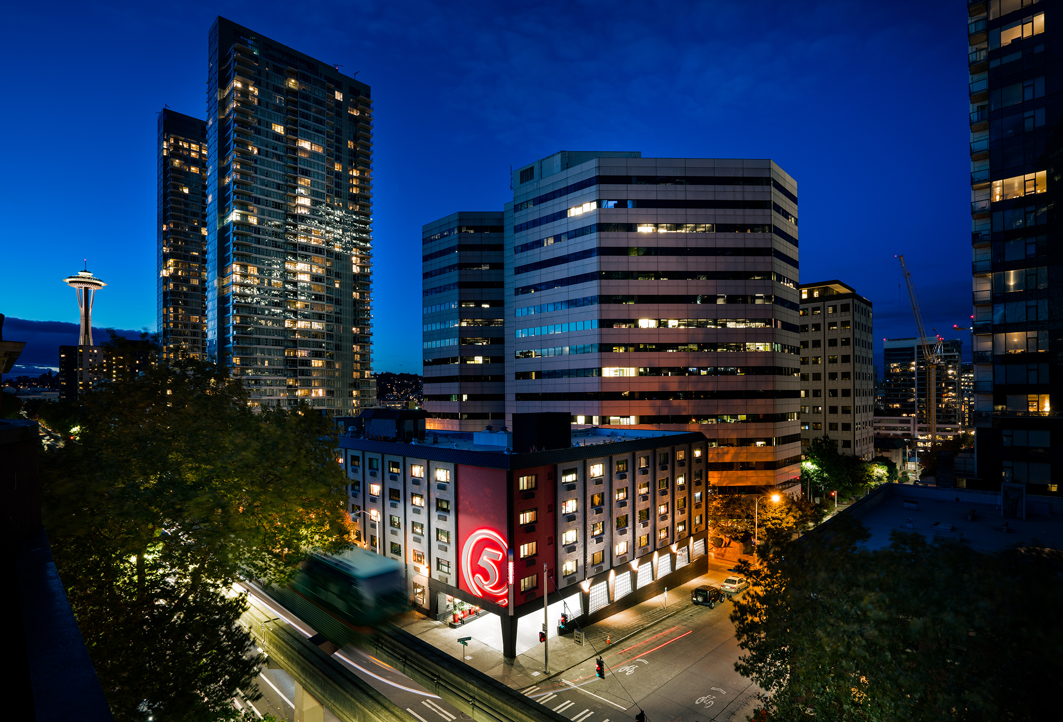 A private investor bought Hotel Five, a 116-room property built in downtown Seattle in 1978. (Staypineapple Hotels)
