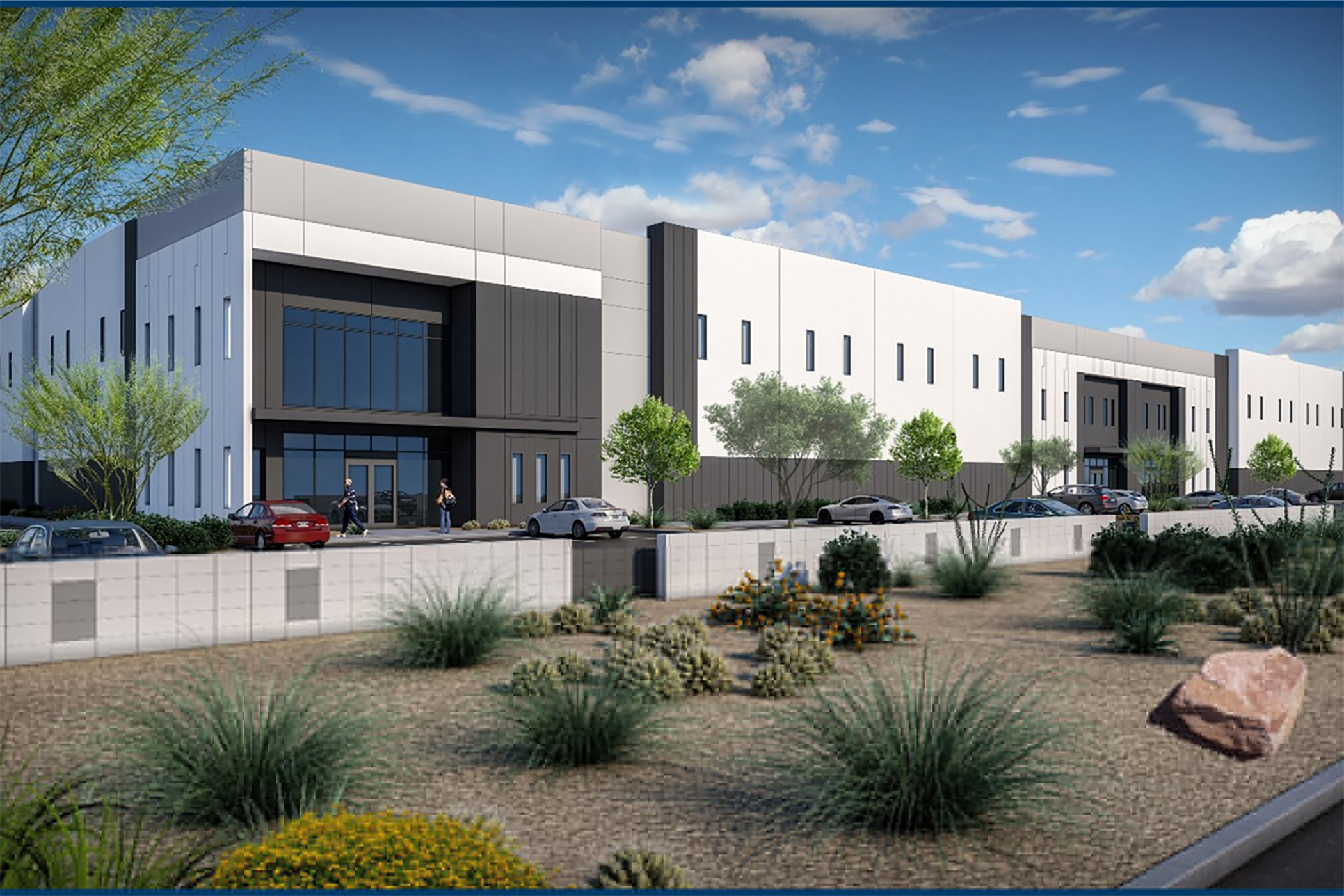 Developers plan three buildings totaling 264,500 square feet in North Mesa near Falcon Field Airport. (Nicola Wealth Real Estate)