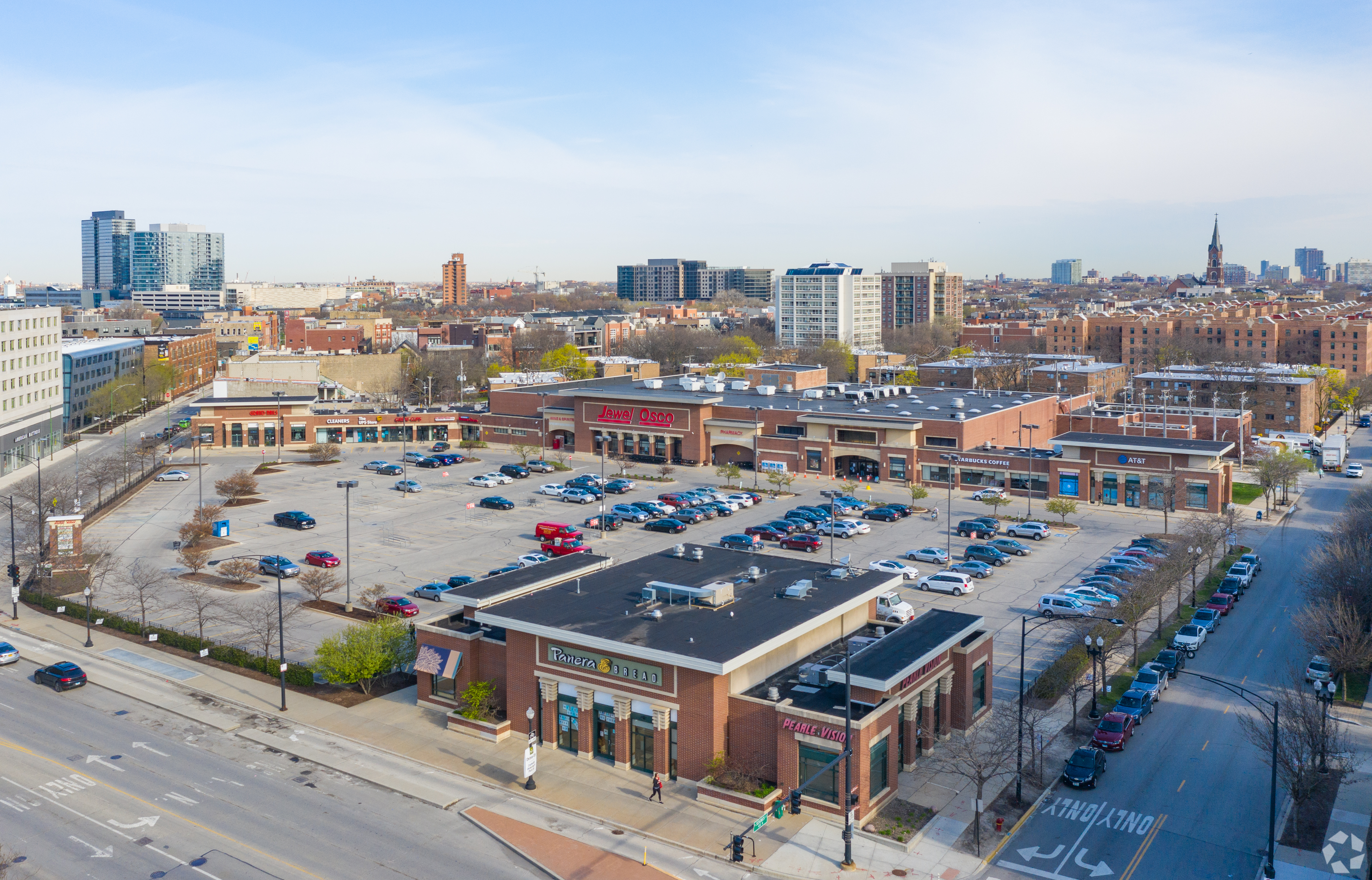 After more than two decades under the same ownership, the Old Town Square shopping center on Chicago's North Side is for sale. (Justin Schmidt/CoStar)
