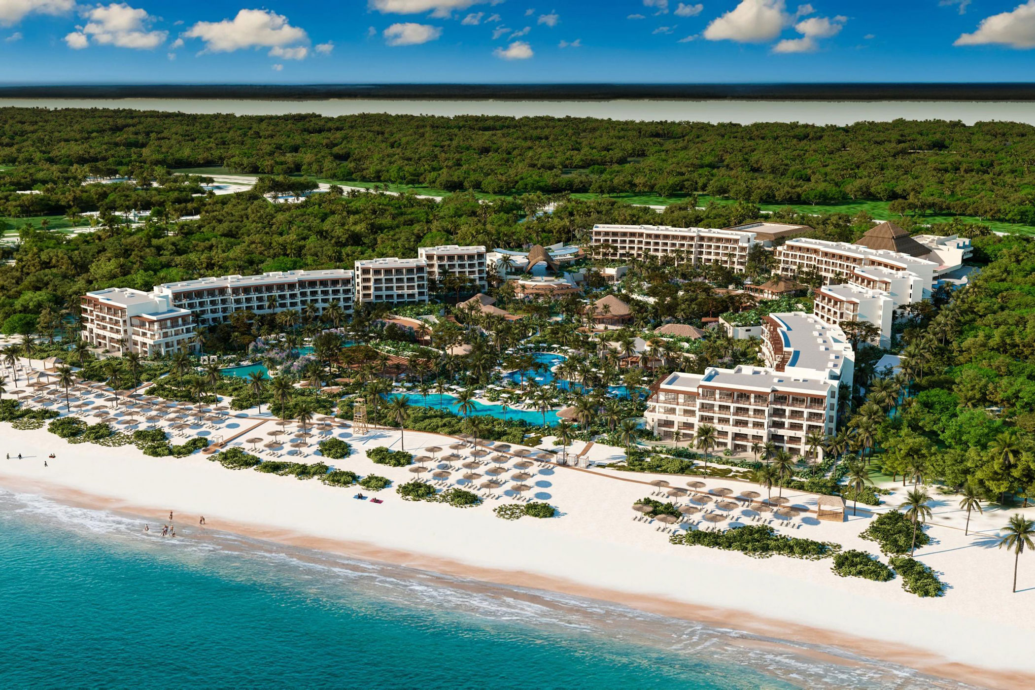 Hyatt Hotel Corp.'s all-inclusive resorts such as the Secrets Playa Blanca Costa Mujeres participate in the Unlimited Vacation Club membership program. (Hyatt Hotels Corp.)
