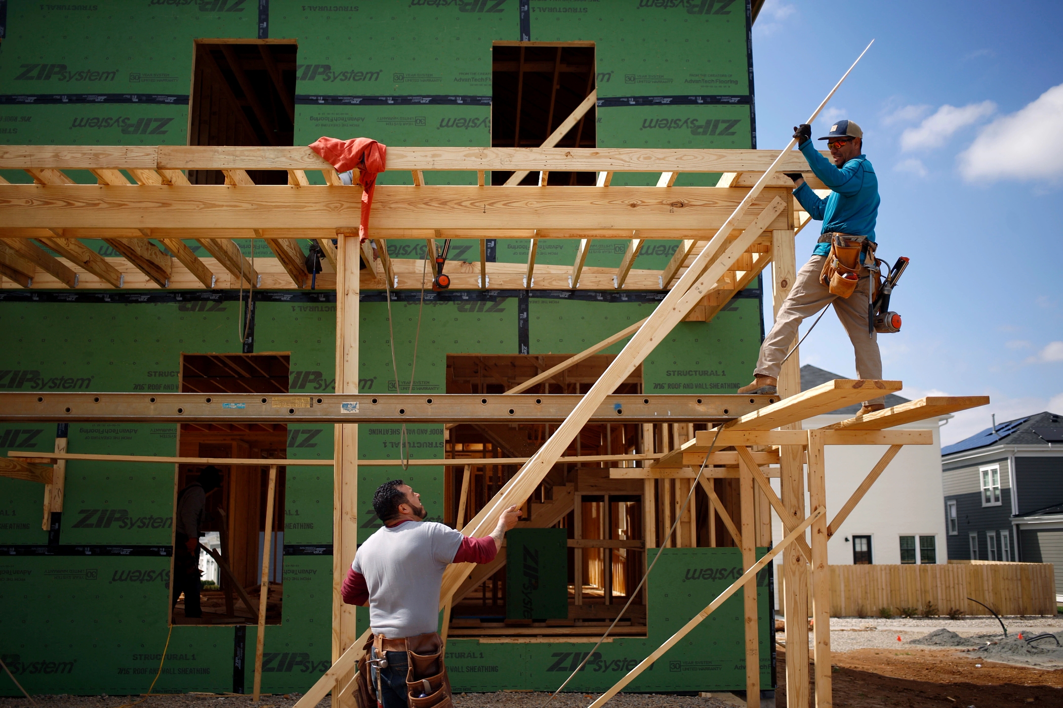 Construction was among the industries leading private job gains during December, according to ADP and Stanford University. (Getty Images)