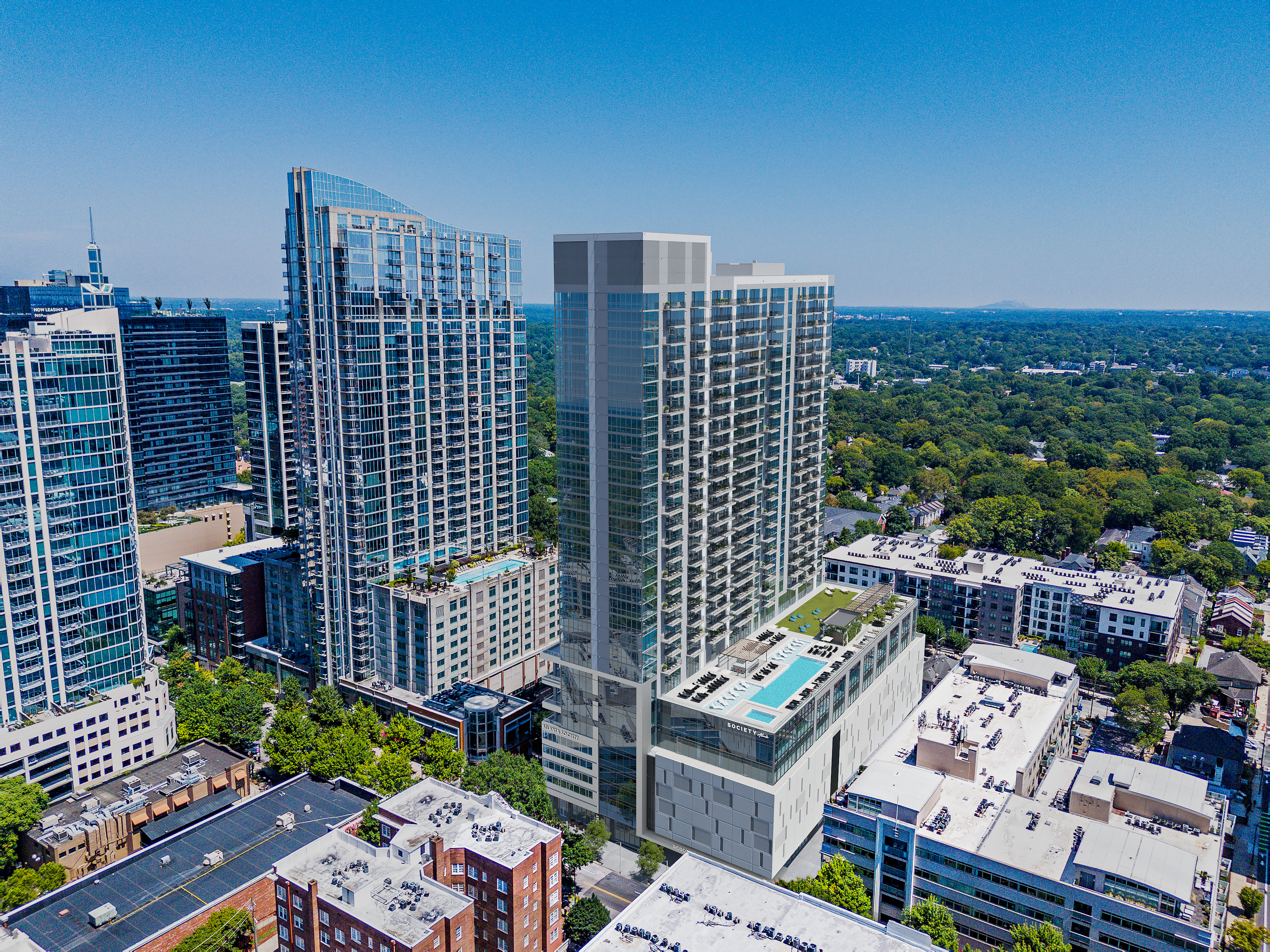 PMG and partner Greybrook have opened Society Atlanta, the first Society Living-branded project to open outside of Florida. (Society Atlanta)