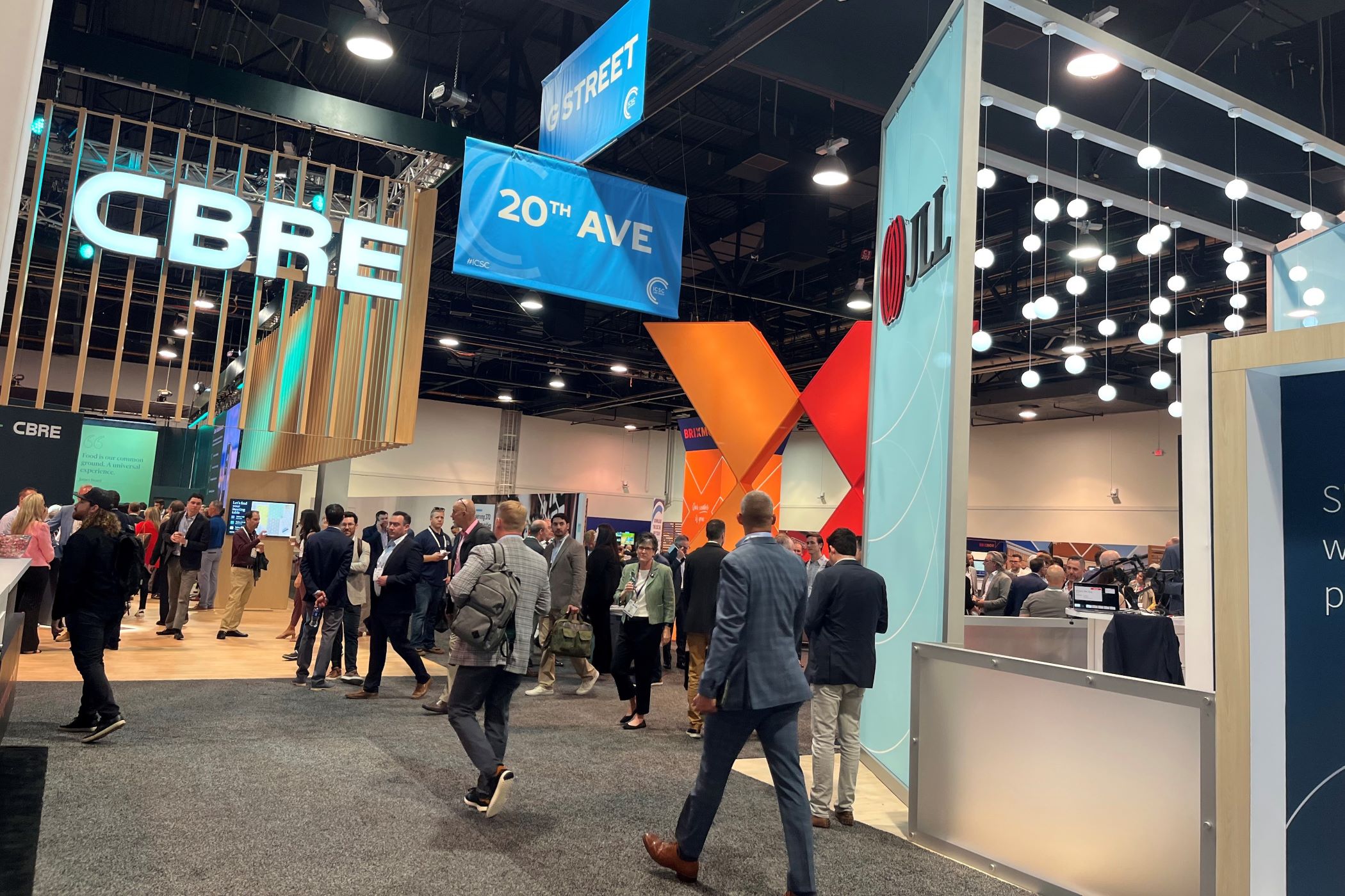 The real estate industry is discussing new ideas for retail property at a show at the Las Vegas Convention Center. (Linda Moss/CoStar)