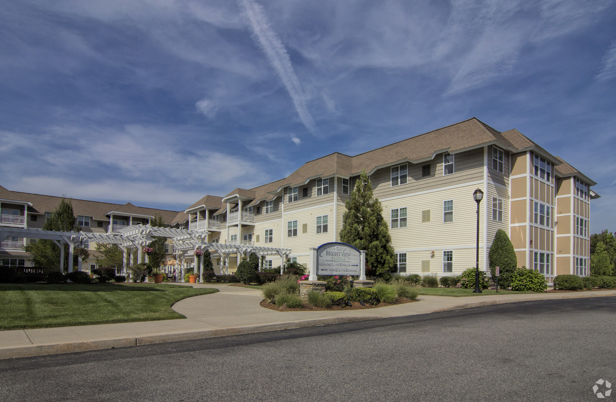 Brightview Commons at 57 Grandeville Court in South Kingstown, Rhode Island, was one of eight senior housing properties acquired in a portfolio deal by Morgan Stanley last year for $315 million or roughly $265,000 per unit. (CoStar)