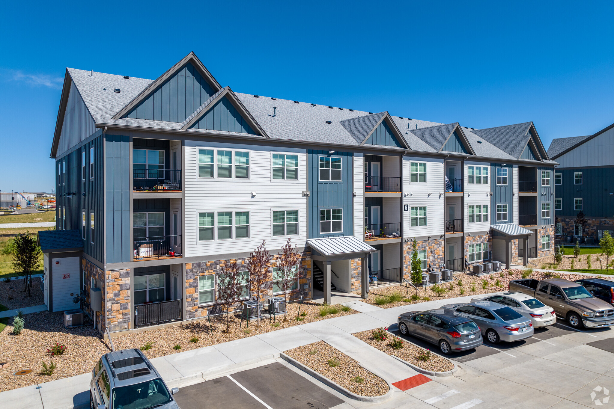 Apartments in the Midwest, such as these outside Denver, performed the best in 2023 in terms of overall demand and rent growth compared to other parts of the country. (CoStar)