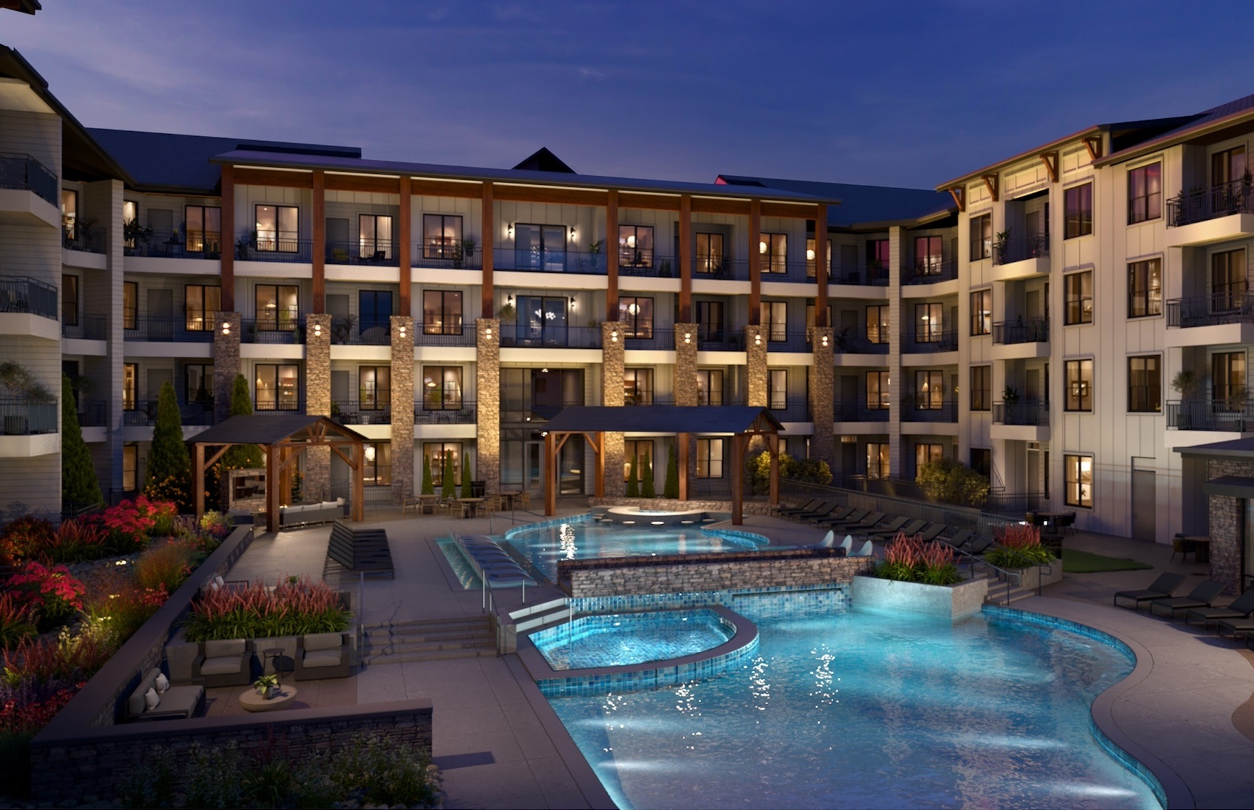 Cortland Peterson, a multifamily development that recently broke ground, is set to include nearly 300 units upon completion in 2026. (Courtesy of Cortland)