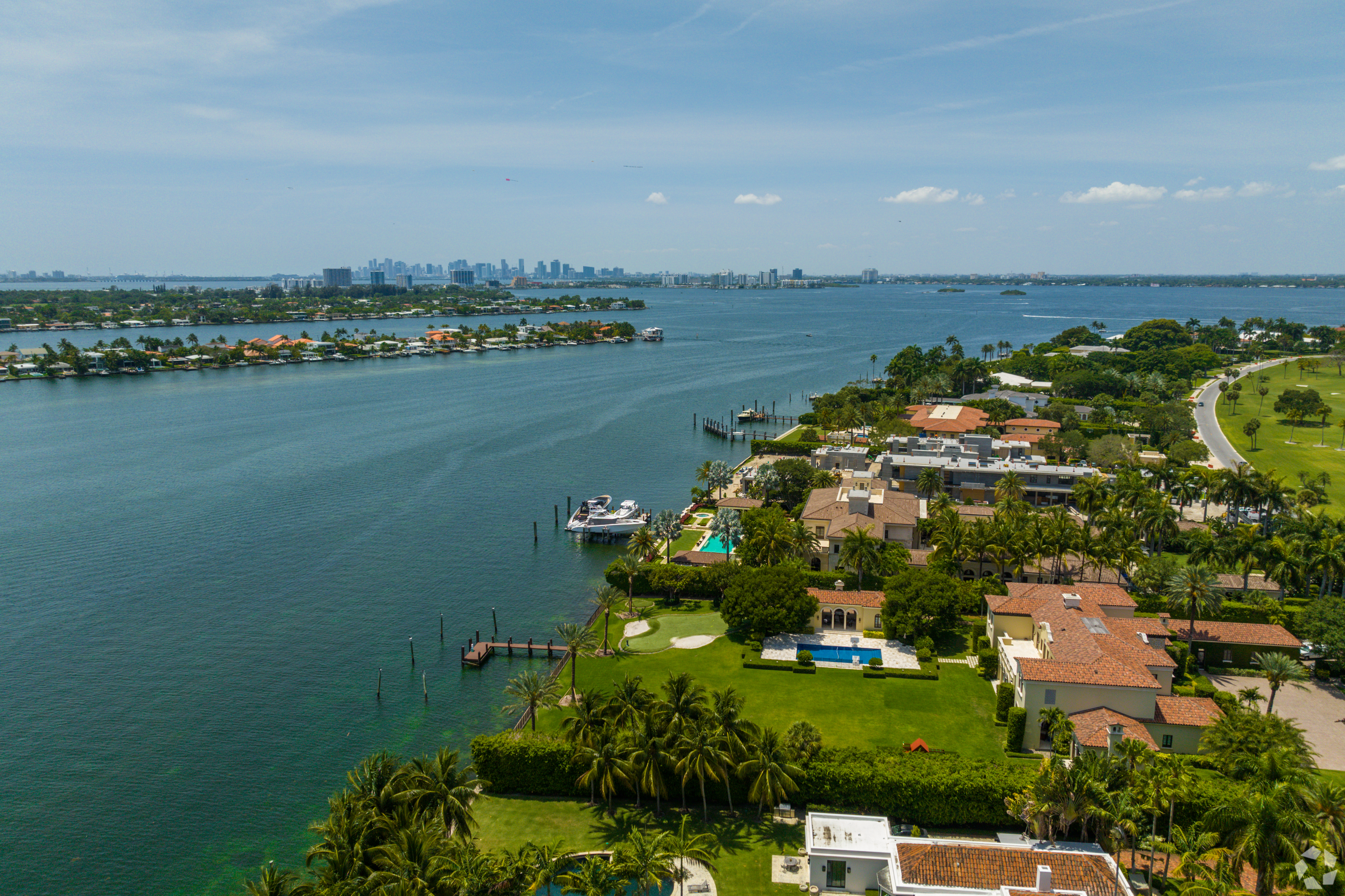 The Indian Creek Village, Florida, house sold in 2023 for $79 million. (Daniele Giuseppe Del Gaudio/CoStar)