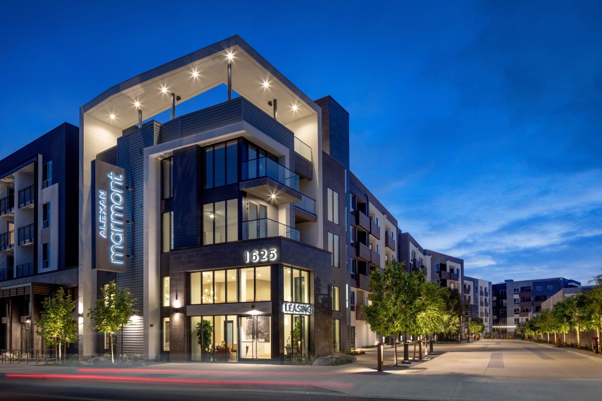 The Alexan Marmont was the largest multifamily project to start during a construction boom in Calirfornia's San Gabriel Valley that lasted from 2020 to 2023. (CoStar)