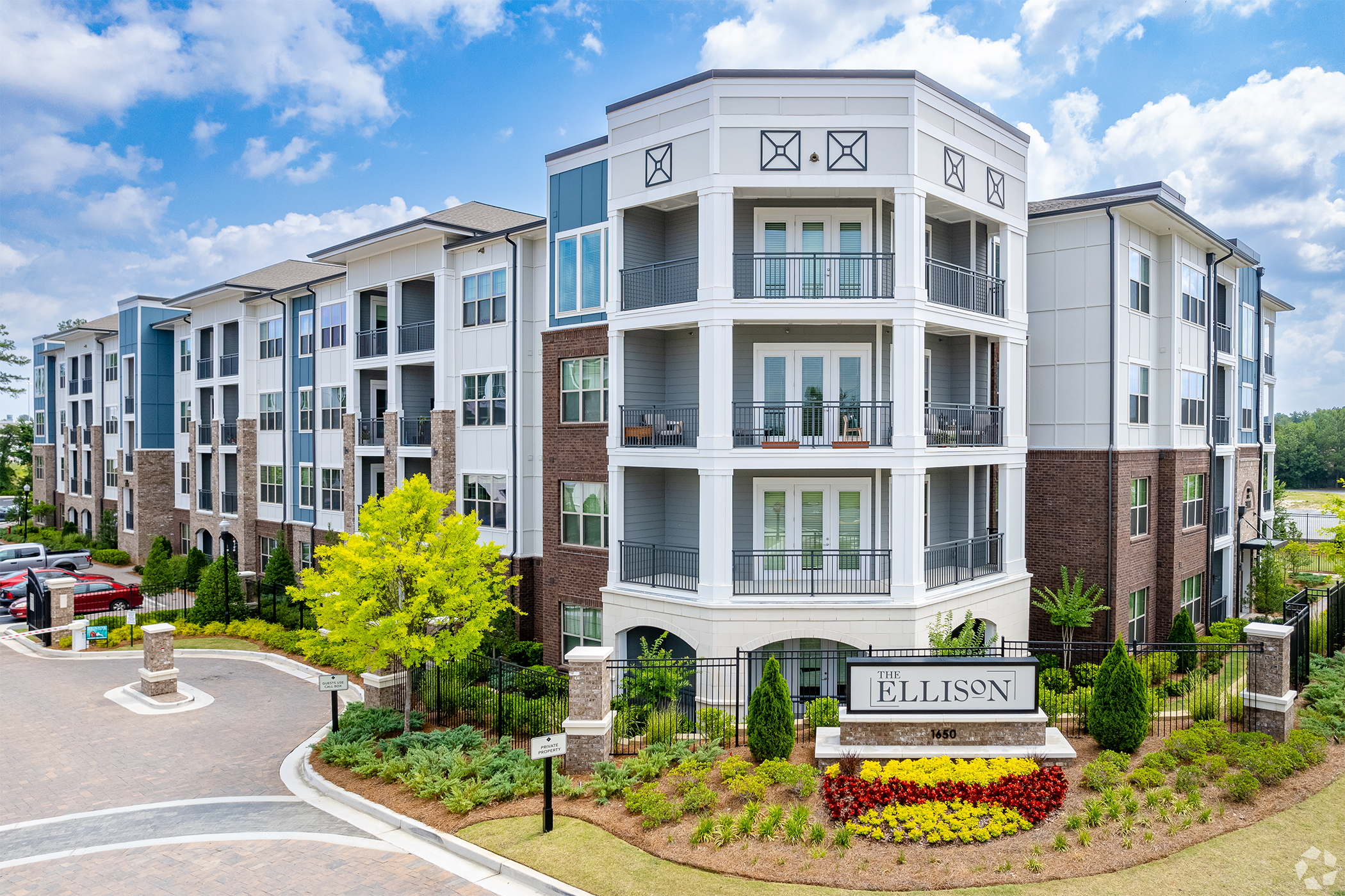 The Ellison, a 250-unit apartment property in Kennesaw, Georgia, was part of Blackstone Real Estate Income Trust’s $5.8 billion takeover of Preferred Apartment Communities. (CoStar)