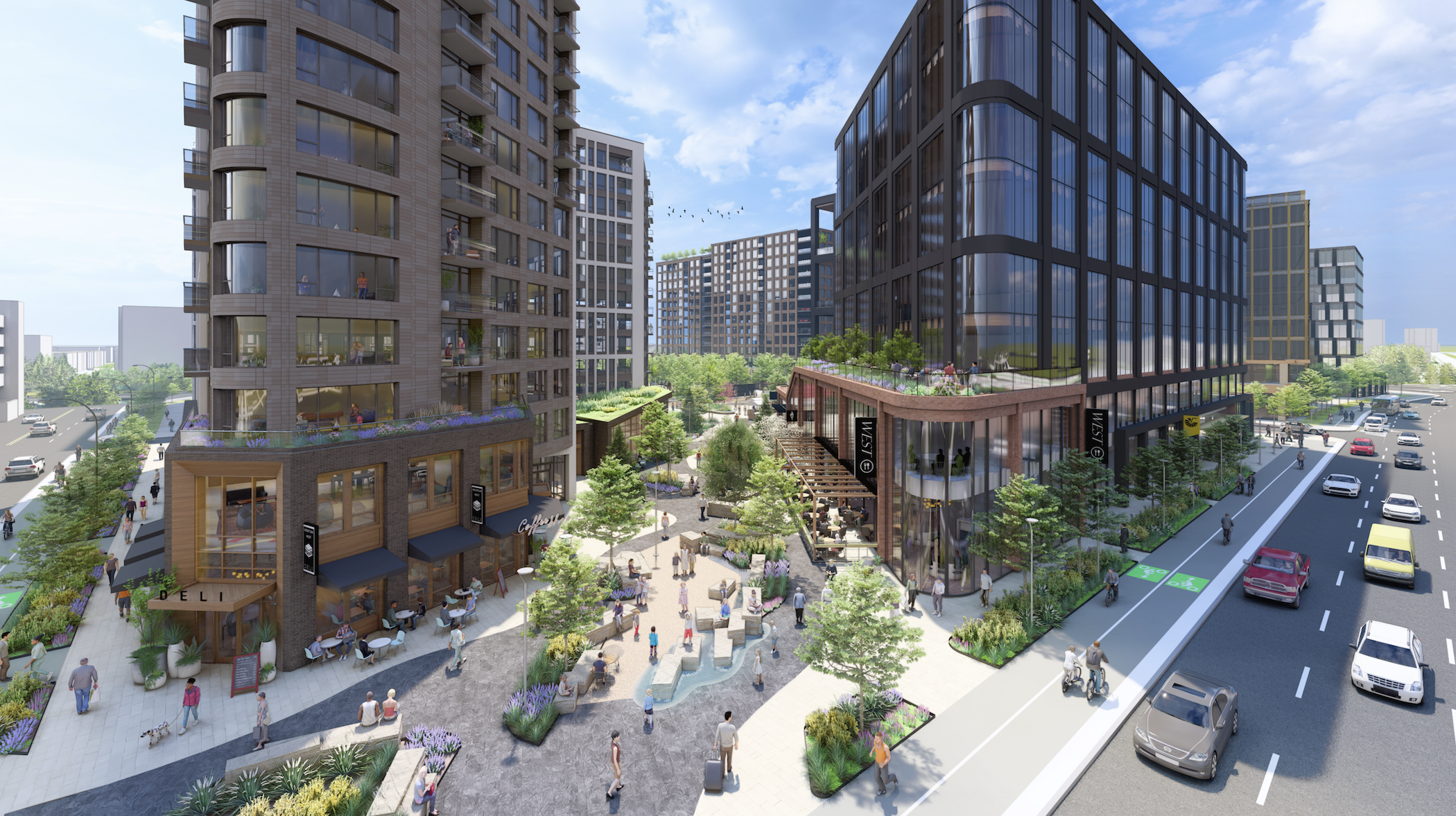 East West Partners' Cherry Creek West development is slated to include housing, office, retail and several acres of open space. (East West Partners) 