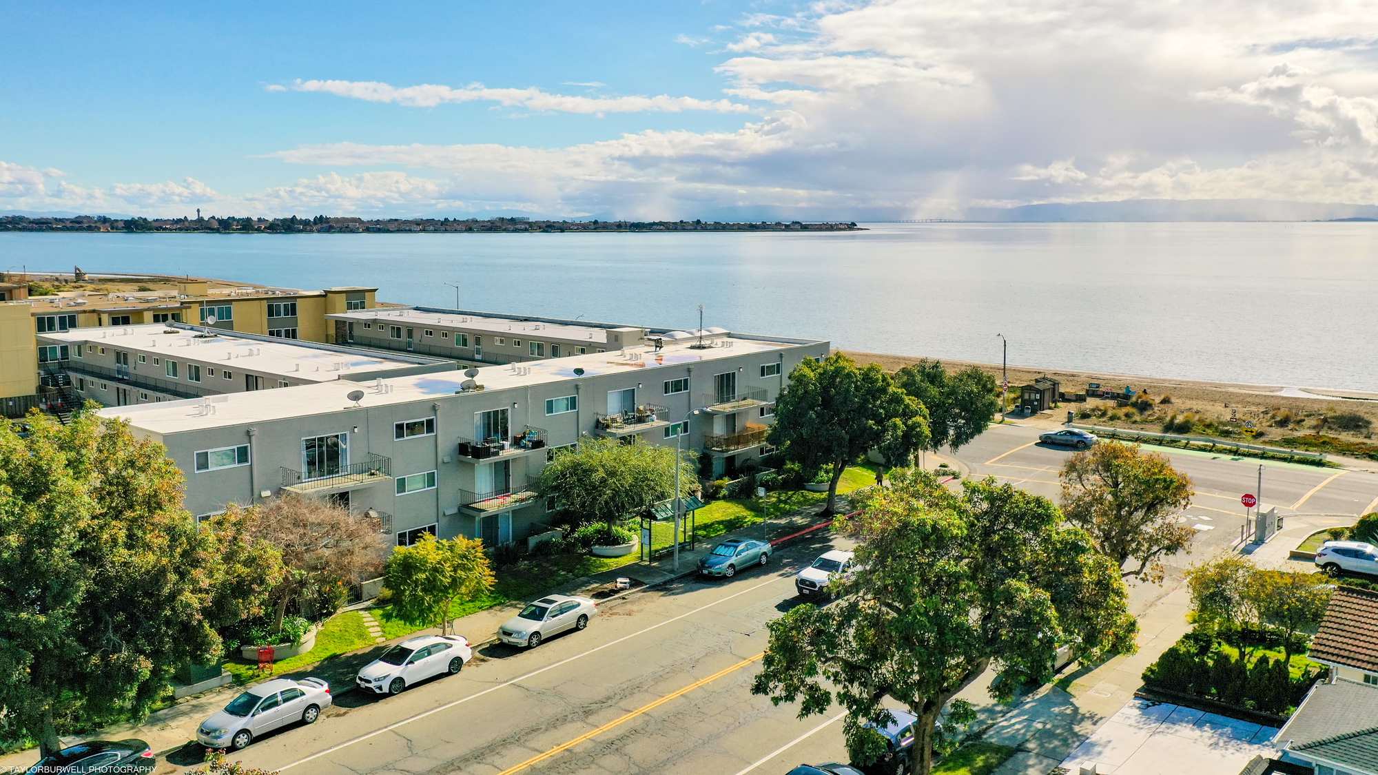 The Islander Apartments complex is near several planned mixed-use developments that aim to transform the Alameda waterfront in the coming years (CoStar). 