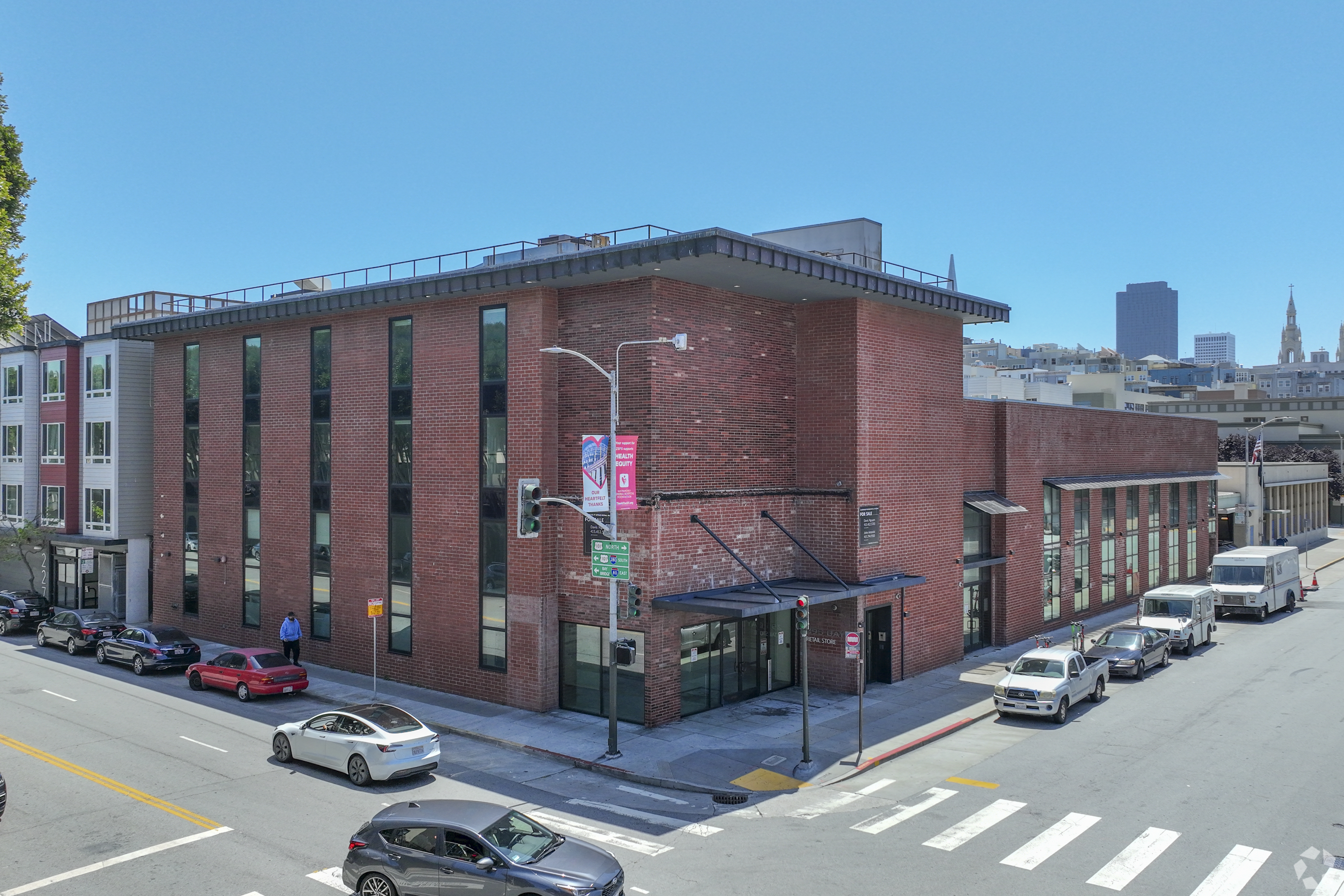 The Fisherman's Wharf building that once housed the Northpoint Theater, which first screened 
