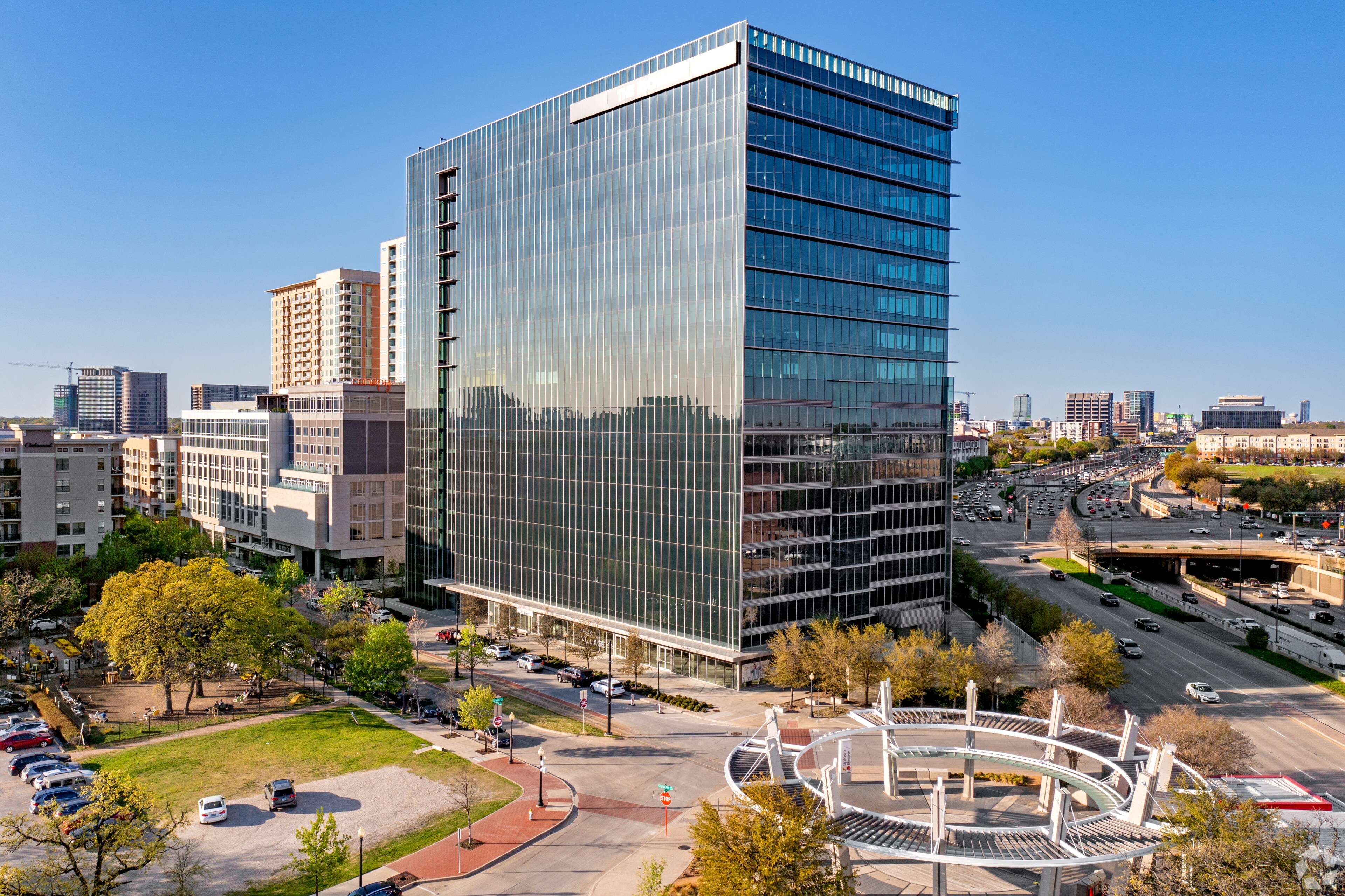 Tech firm Care.com has decided to relocate its Texas headquarters from Austin to Dallas to the One West Village office building (pictured). (CoStar)