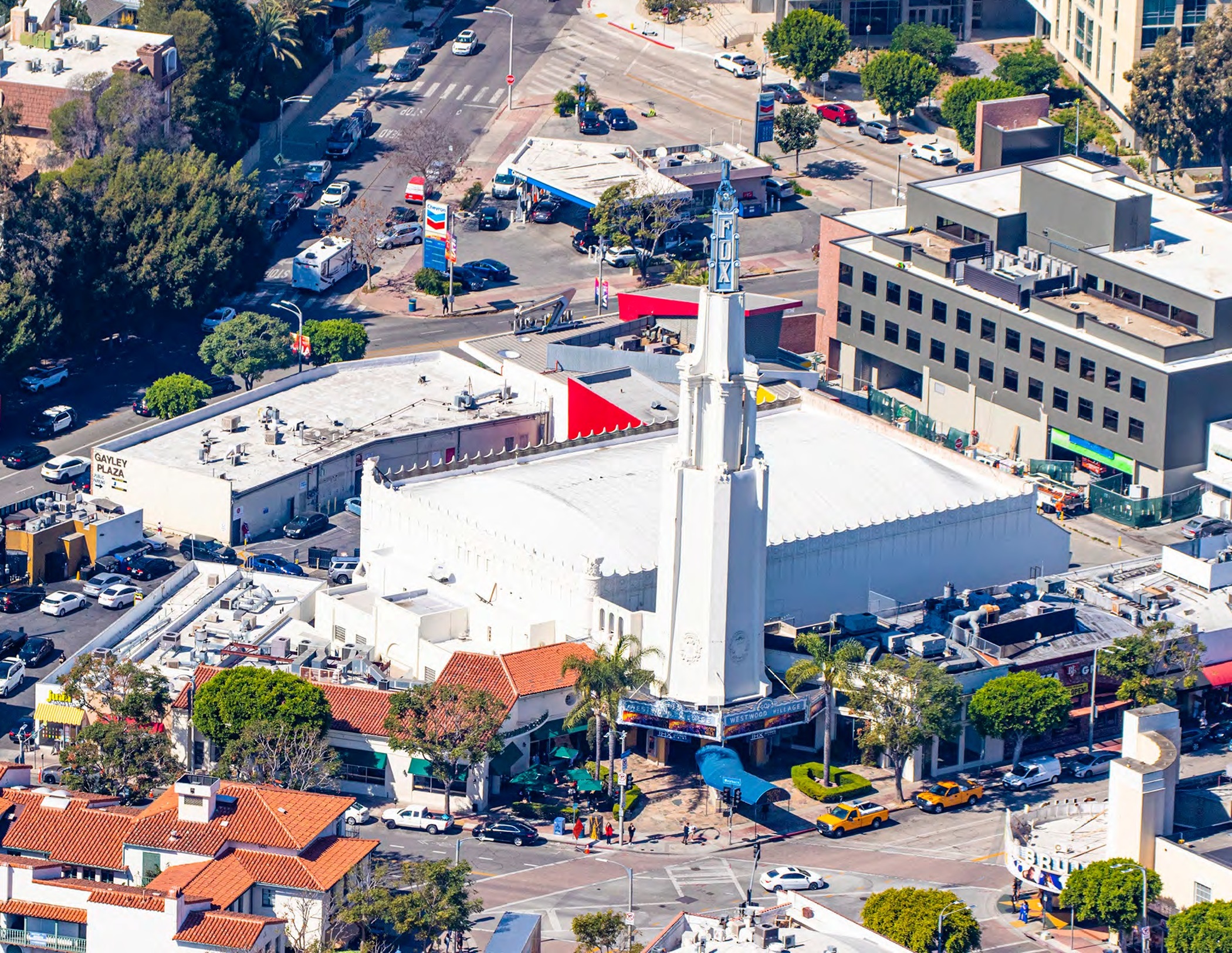 The historic Fox Village Theatre at 945 Broxton Ave. has sold to an investment group. (CoStar)